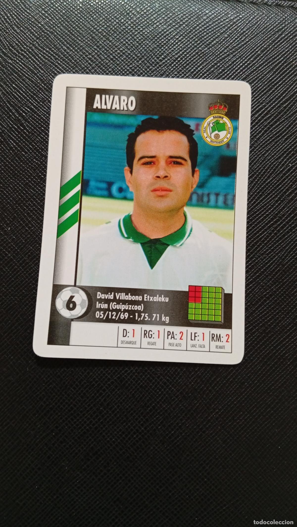 Cromos de F&uacute;tbol: 6 ALVARO RACING MARCA SUPER GOL 1995 1996 NAIPE SUPERGOL 95 96 FUTBOL - A119 PG154