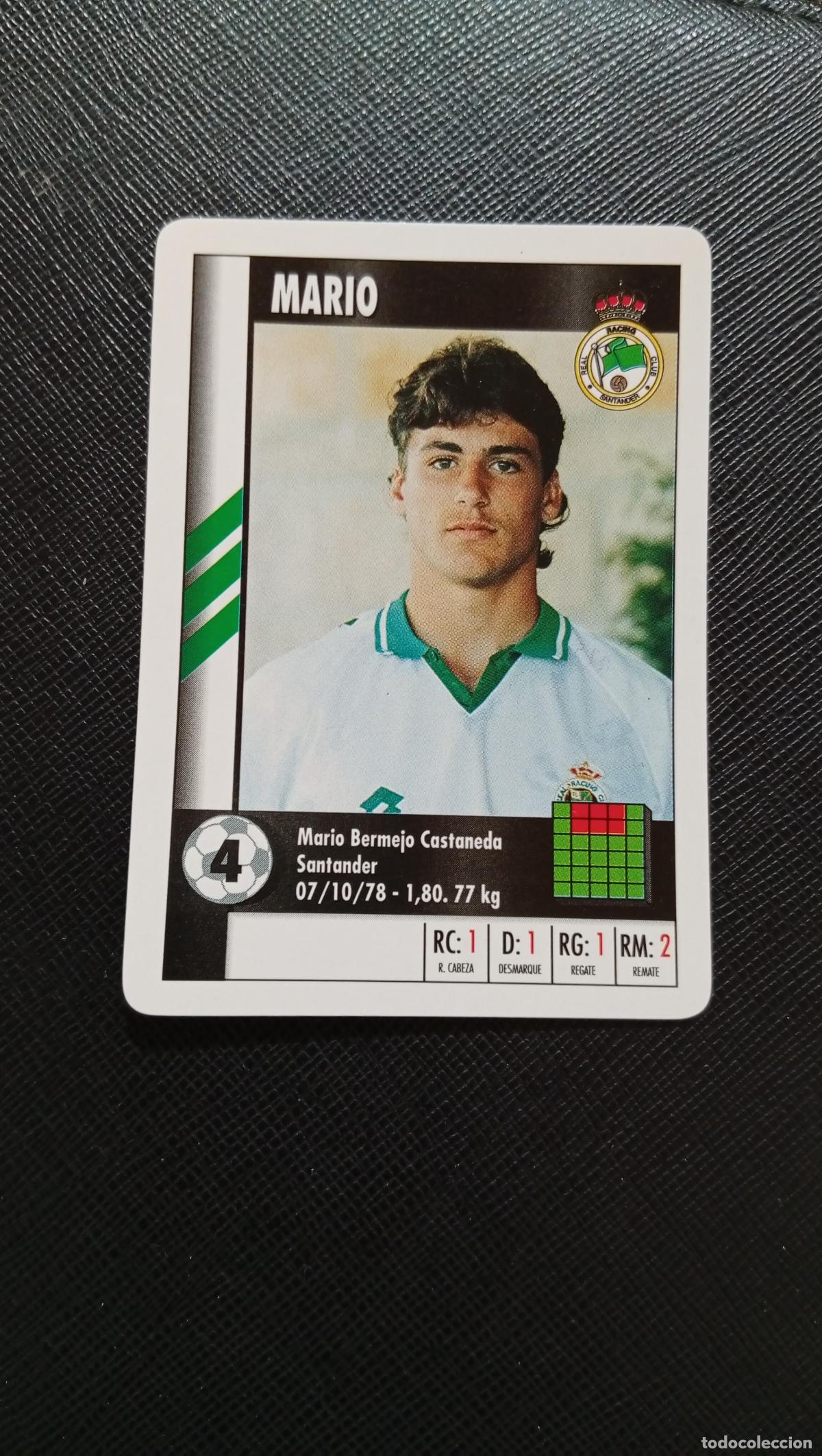 Cromos de F&uacute;tbol: 4 MARIO RACING MARCA SUPER GOL 1995 1996 NAIPE SUPERGOL 95 96 FUTBOL - A119 PG163 B