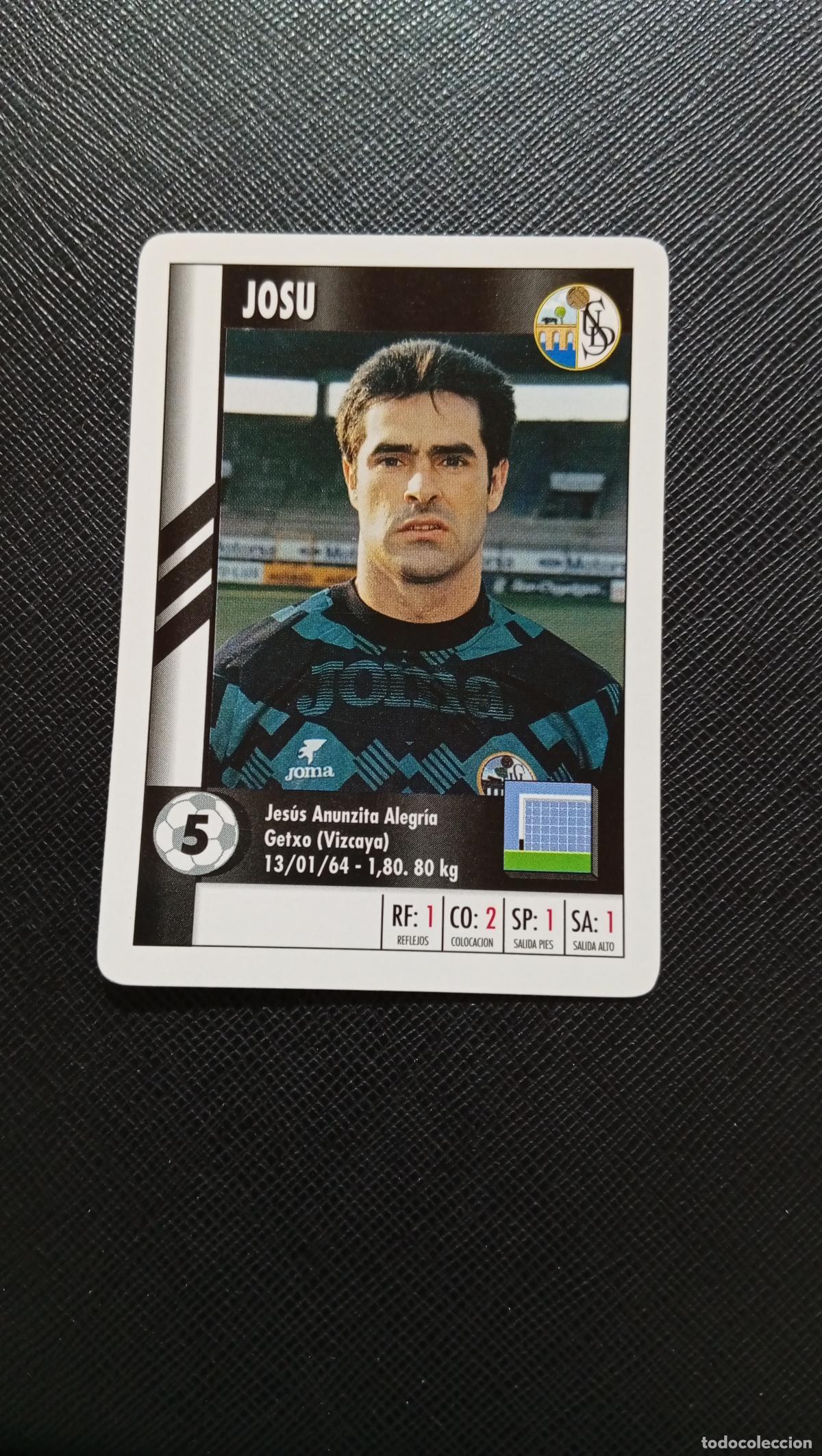Cromos de F&uacute;tbol: 5 JOSU SALAMANCA MARCA SUPER GOL 1995 1996 NAIPE SUPERGOL 95 96 FUTBOL - A119 PG217