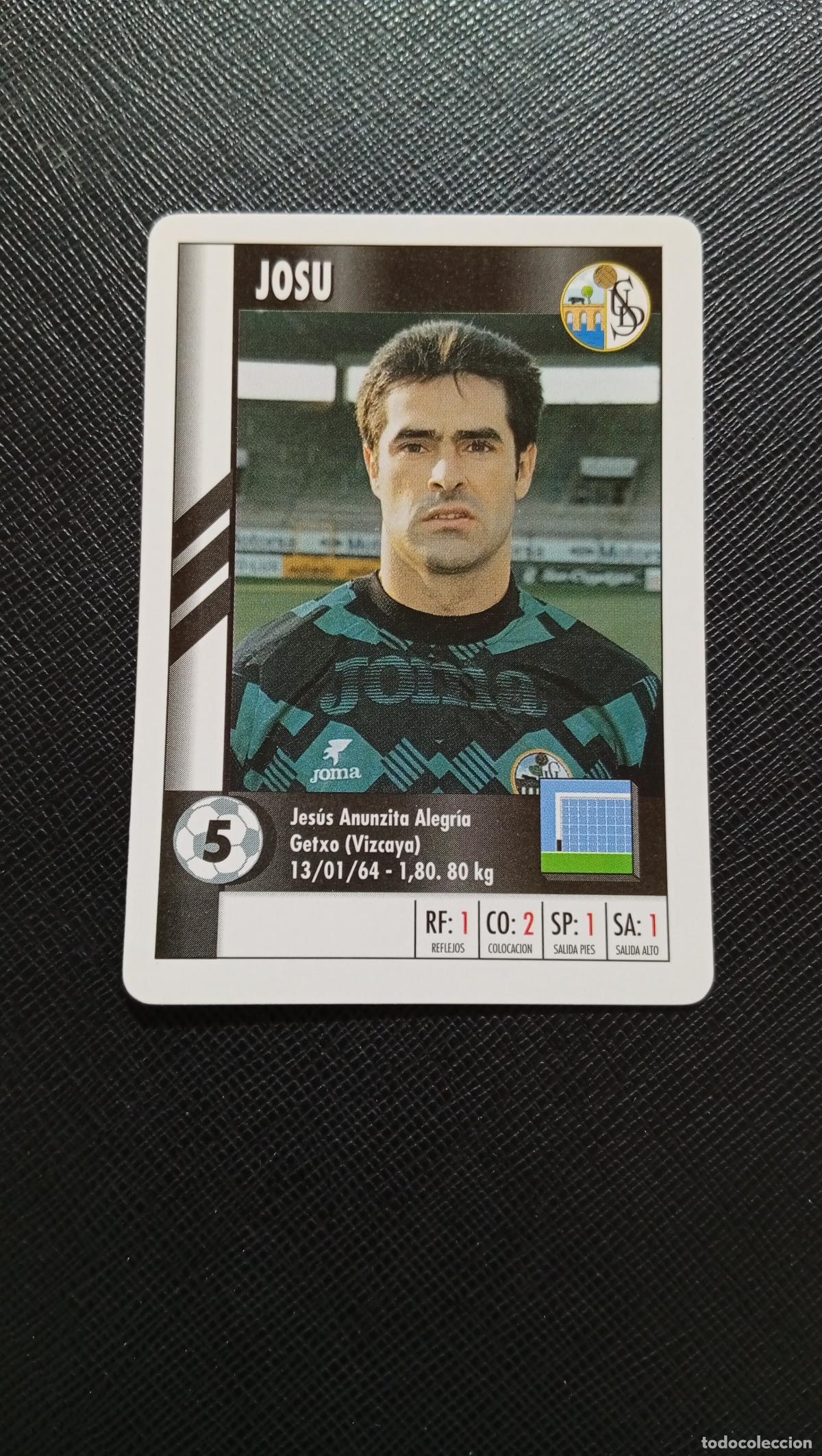 Cromos de F&uacute;tbol: 5 JOSU SALAMANCA MARCA SUPER GOL 1995 1996 NAIPE SUPERGOL 95 96 FUTBOL - A119 PG217 C