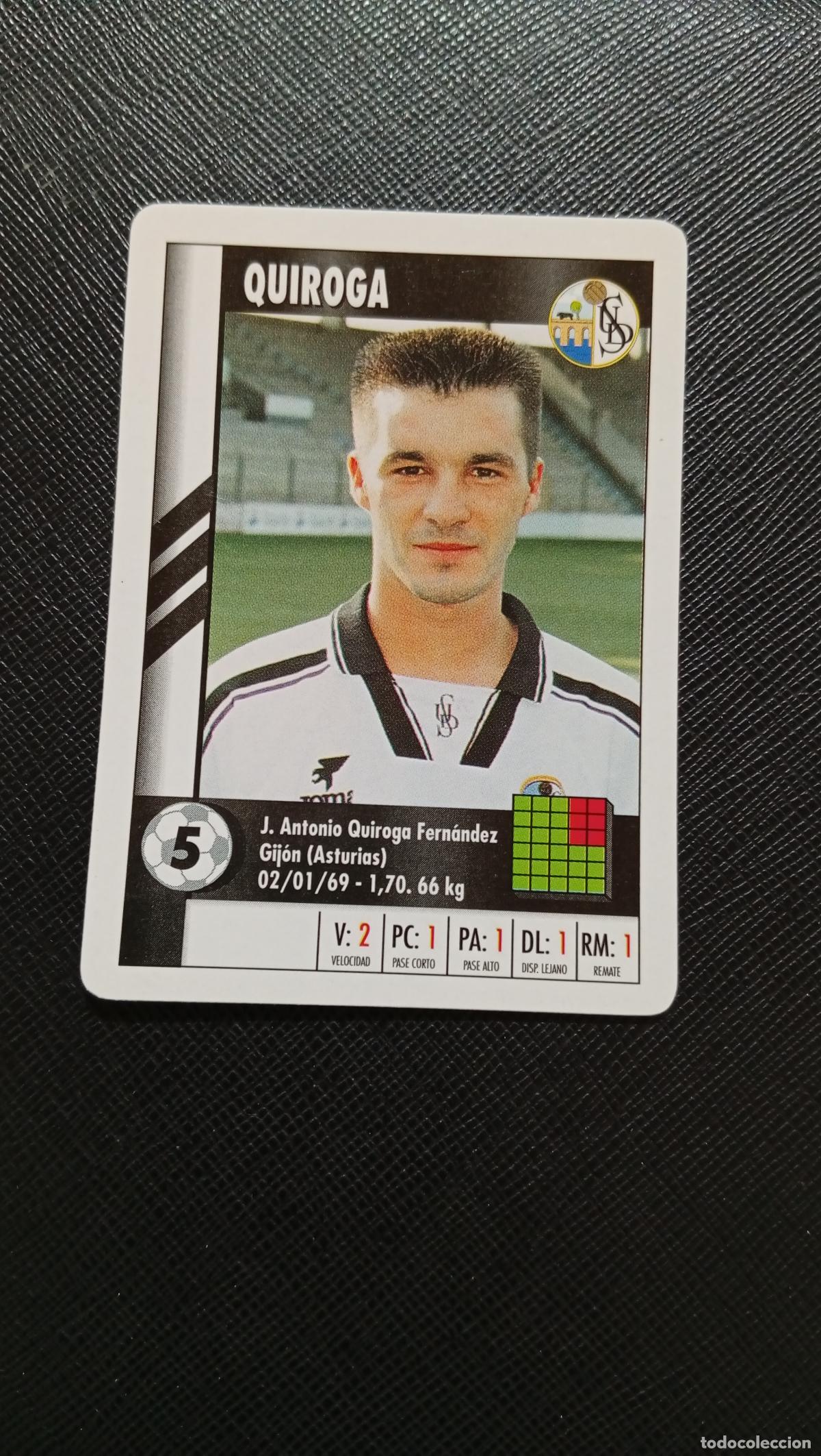 Cromos de F&uacute;tbol: 5 QUIROGA SALAMANCA MARCA SUPER GOL 1995 1996 NAIPE SUPERGOL 95 96 FUTBOL - A119 PG235 B
