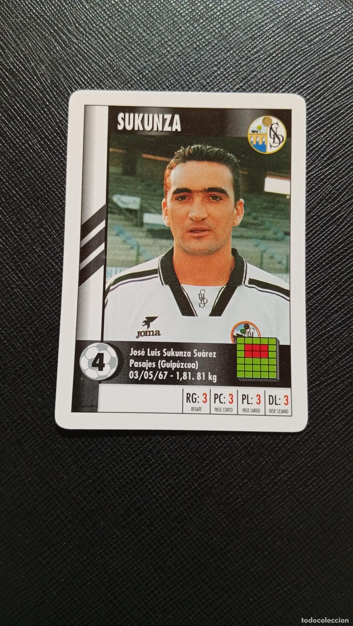 Cromos de F&uacute;tbol: 4 SUKUNZA SALAMANCA MARCA SUPER GOL 1995 1996 NAIPE SUPERGOL 95 96 FUTBOL - A119 PG253