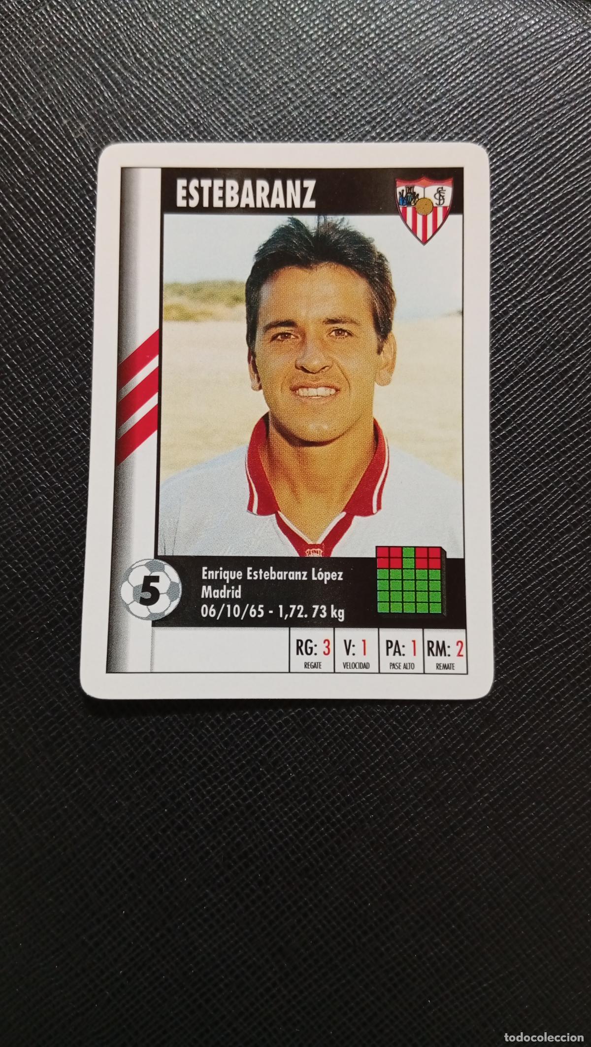 Cromos de F&uacute;tbol: 5 ESTEBARANZ SEVILLA MARCA SUPER GOL 1995 1996 NAIPE SUPERGOL 95 96 FUTBOL - A119 PG289