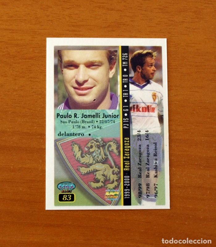 Cromos de F&uacute;tbol: Zaragoza - N&ordm; 83, Jamelli - Las Fichas de la Liga Mundicromo 2000-2001, 02-01