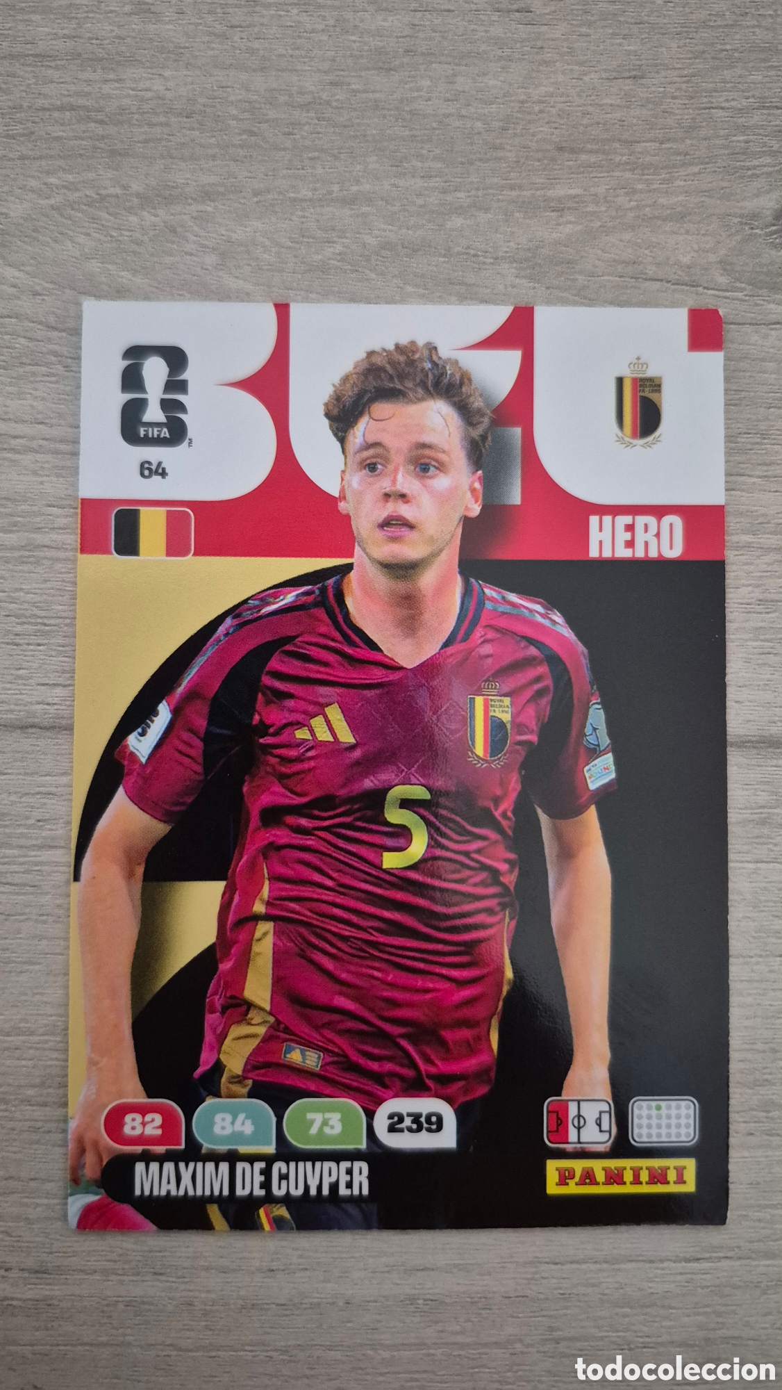 Cromos de f&uacute;tbol: N&deg;64 B&eacute;lgica Maxim De Cuyper Adrenalyn FIFA World Cup 2026