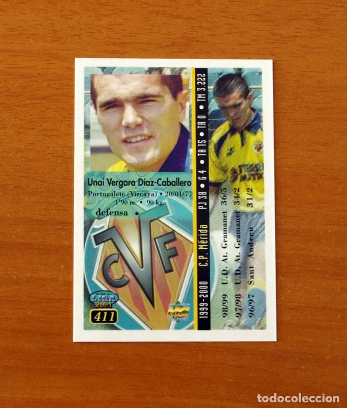 Figurine di Calcio: Villarreal - N&ordm; 411 Unai - Mundicromo Las Fichas de la Liga 2000-2001, 00-01