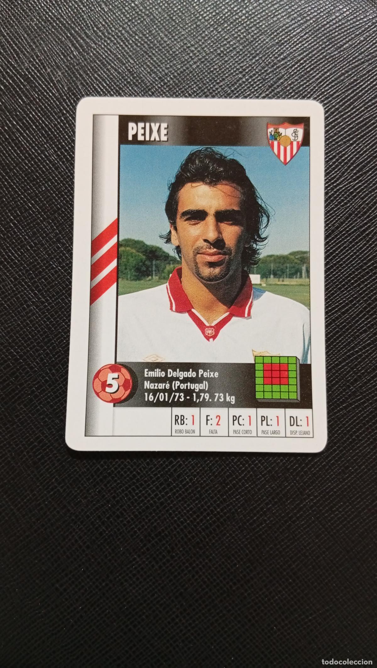 Fu&szlig;ball-Sticker: 5 PEIXE SEVILLA MARCA SUPER GOL 1995 1996 NAIPE SUPERGOL 95 96 FUTBOL - A119 PG352