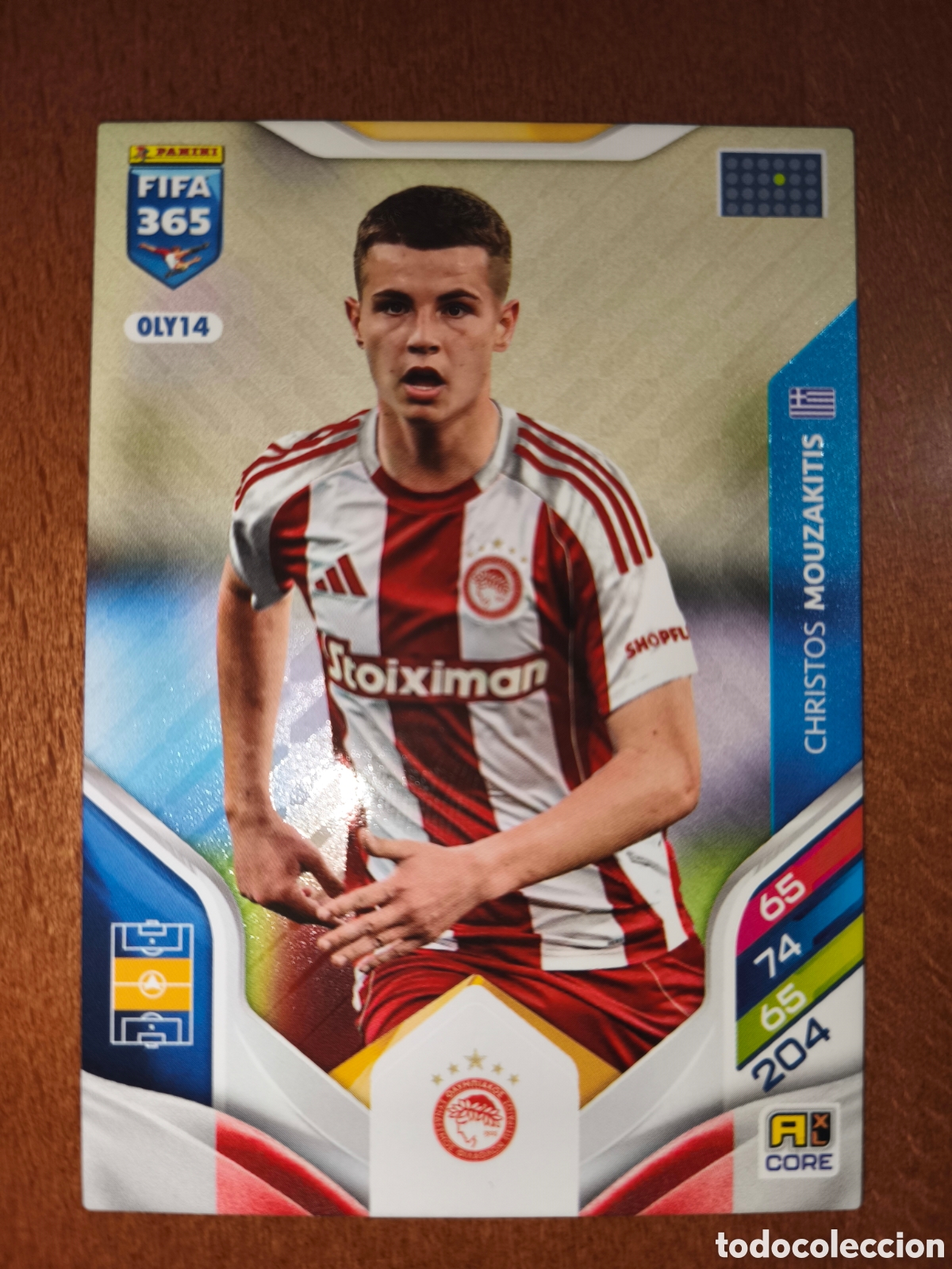Figurine di Calcio: Christos Mouzakitis OLY14 Adrenalyn XL Fifa 365 2026 Olympiacos