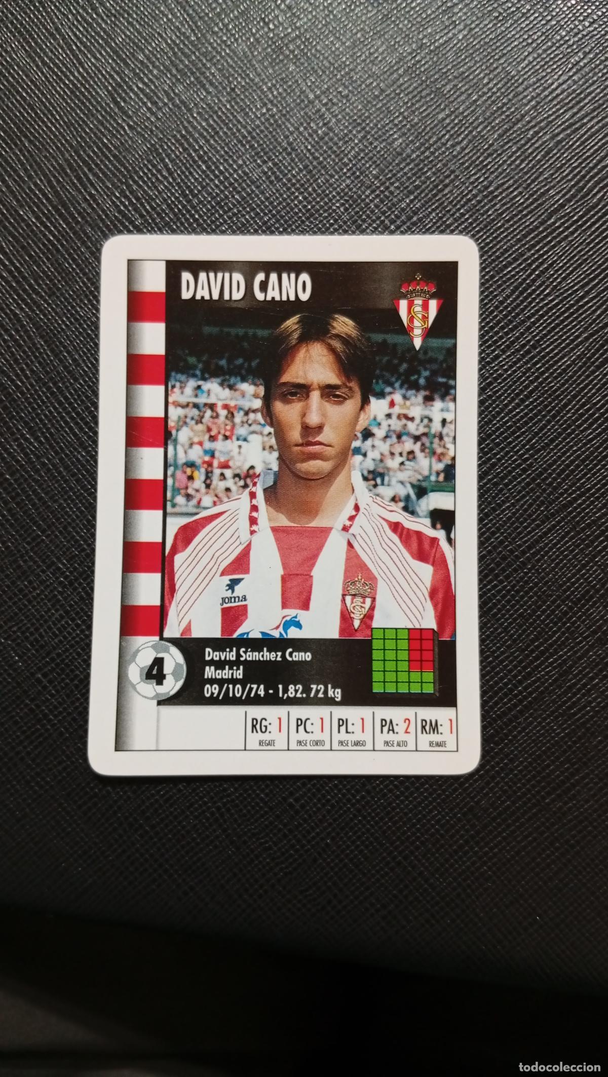 Football Stickers: DAVID CANO SPORTING GIJON MARCA SUPER GOL 1995 1996 NAIPE SUPERGOL 95 96 FUTBOL - A119 PG433