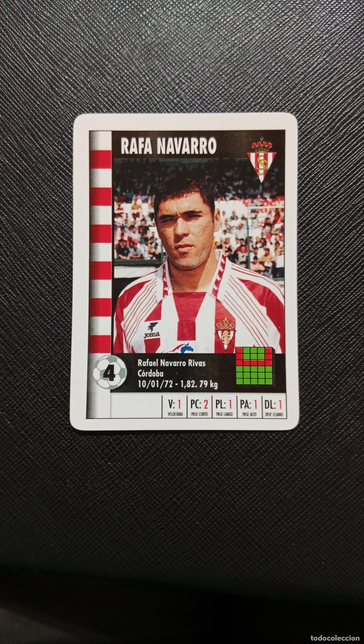 Football Stickers: 4 RAFA NAVARRO SPORTING GIJON MARCA SUPER GOL 1995 1996 NAIPE SUPERGOL 95 96 FUTBOL - A119 PG442