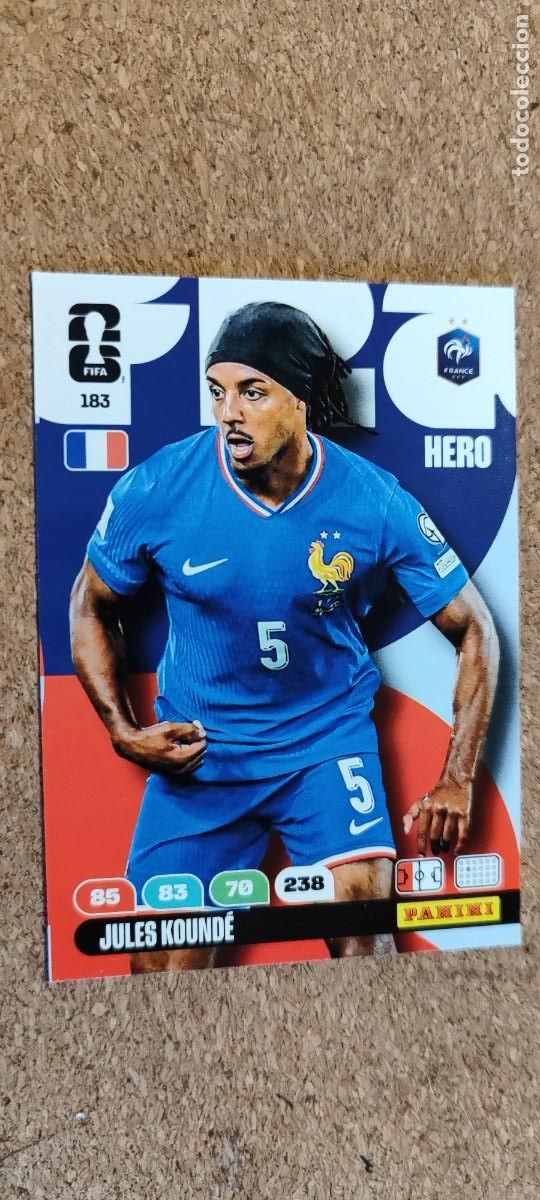 Cromos de F&uacute;tbol: ADRENALYN XL FIFA WORLD CUP 2026 CARD KOUNDE FRANCIA # 183 PANINI