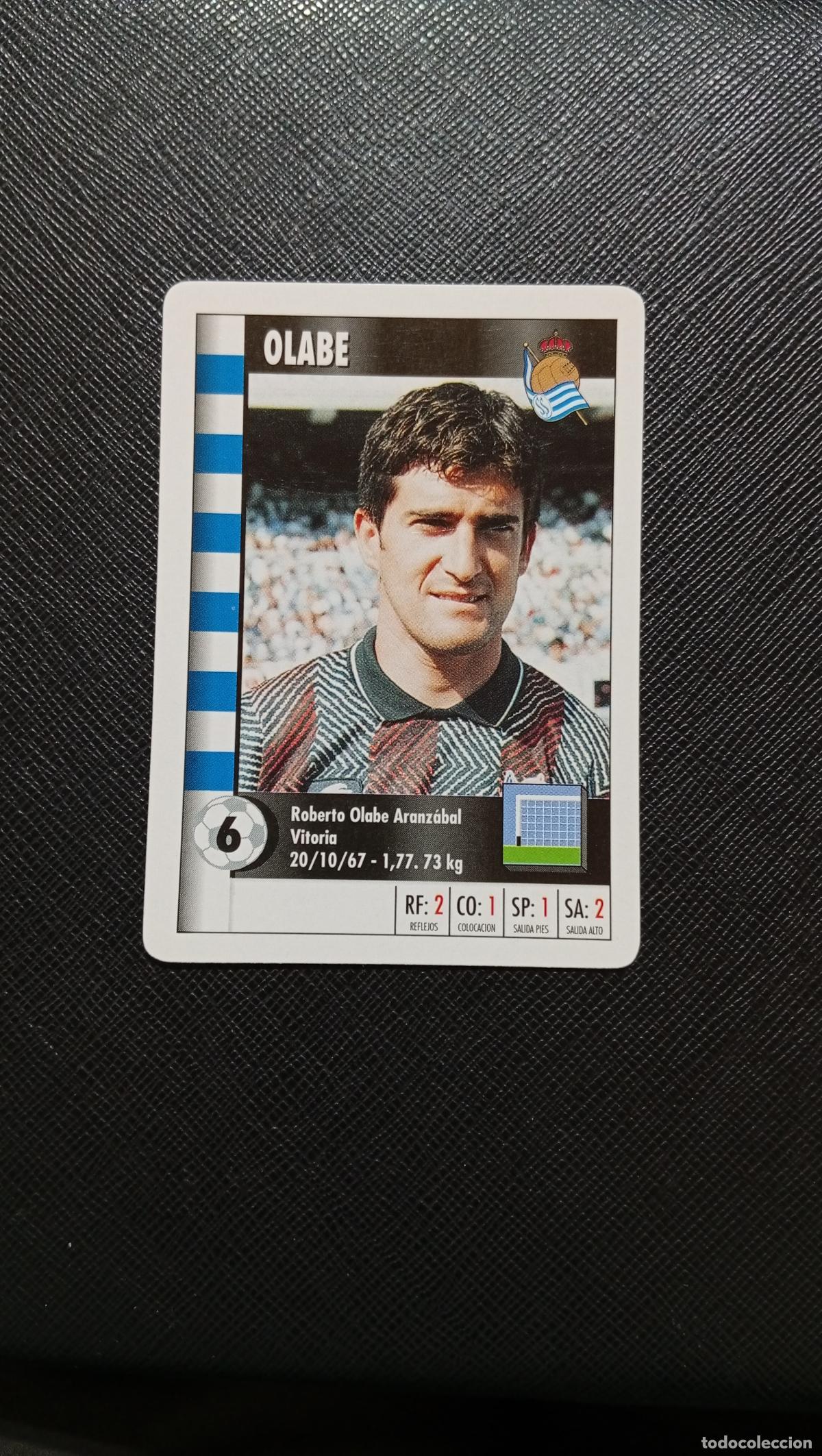 Cromos de F&uacute;tbol: 6 OLABE REAL SOCIEDAD MARCA SUPER GOL 1995 1996 NAIPE SUPERGOL 95 96 FUTBOL - A119 PG496 C