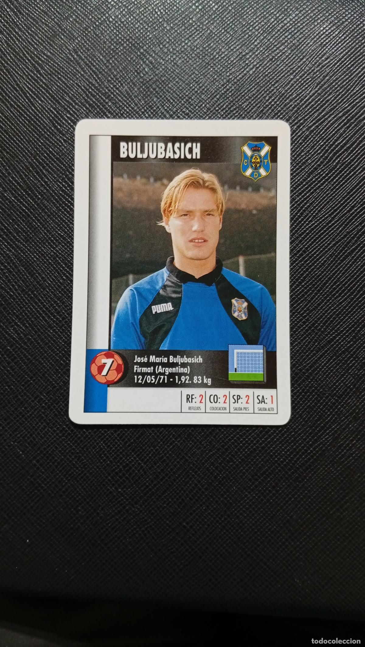 Cromos de F&uacute;tbol: 7 BULJUBASICH TENERIFE MARCA SUPER GOL 1995 1996 NAIPE SUPERGOL 95 96 FUTBOL - A119 PG505