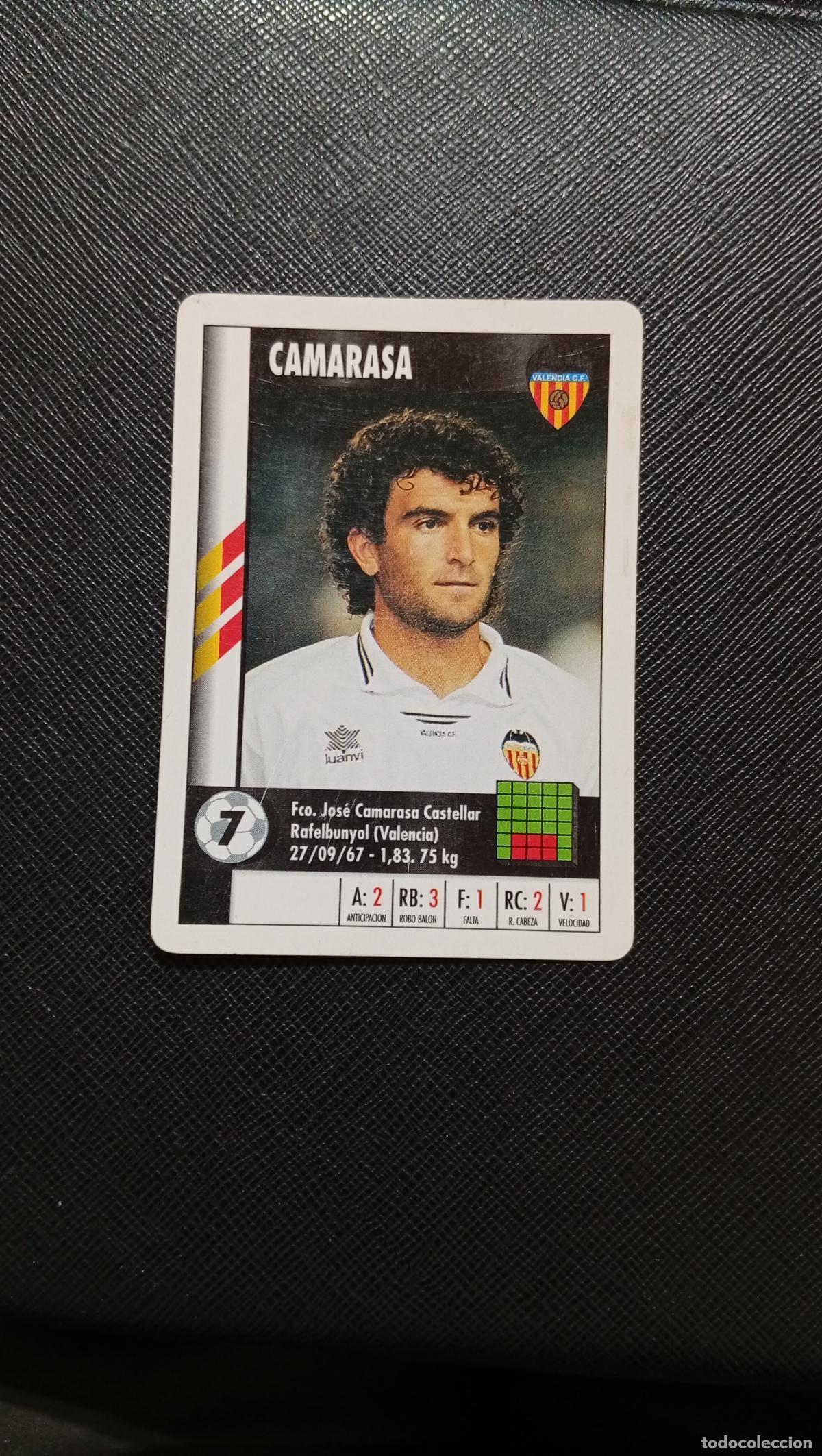 Cromos de F&uacute;tbol: 7 CAMARASA VALENCIA MARCA SUPER GOL 1995 1996 NAIPE SUPERGOL 95 96 FUTBOL - A119 PG514