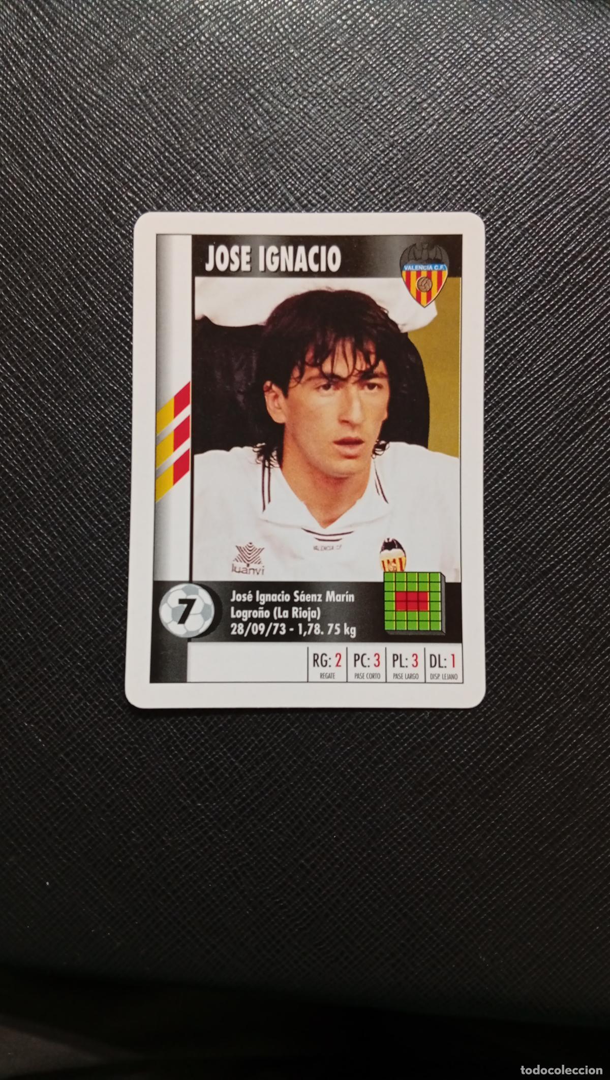 Cromos de F&uacute;tbol: 7 JOSE IGNACIO VALENCIA MARCA SUPER GOL 1995 1996 NAIPE SUPERGOL 95 96 FUTBOL - A119 PG523 B