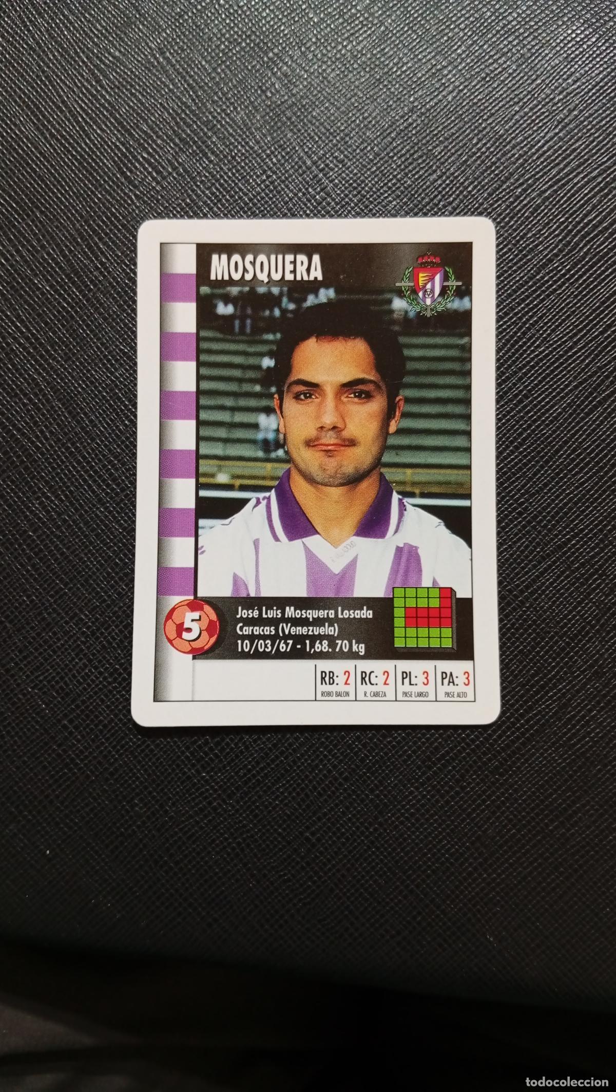 Cromos de F&uacute;tbol: 5 MOSQUERA VALLADOLID MARCA SUPER GOL 1995 1996 NAIPE SUPERGOL 95 96 FUTBOL - A119 PG532 C