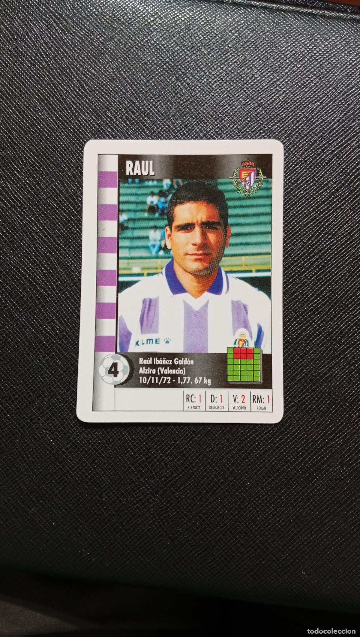 Cromos de F&uacute;tbol: 4 RAUL VALLADOLID MARCA SUPER GOL 1995 1996 NAIPE SUPERGOL 95 96 FUTBOL - A119 PG532 C