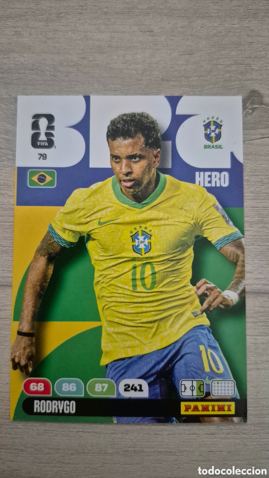 Cromos de F&uacute;tbol: N&deg;79 Brasil Rodrygo Adrenalyn FIFA World Cup 2026