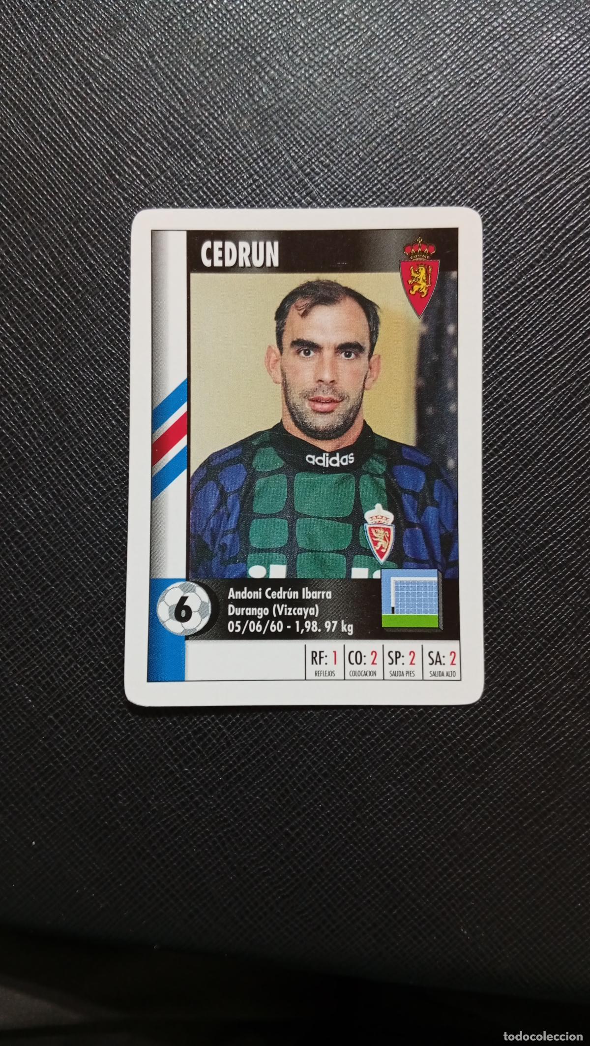 Cromos de F&uacute;tbol: 6 CEDRUN ZARAGOZA MARCA SUPER GOL 1995 1996 NAIPE SUPERGOL 95 96 FUTBOL - A138 PG10