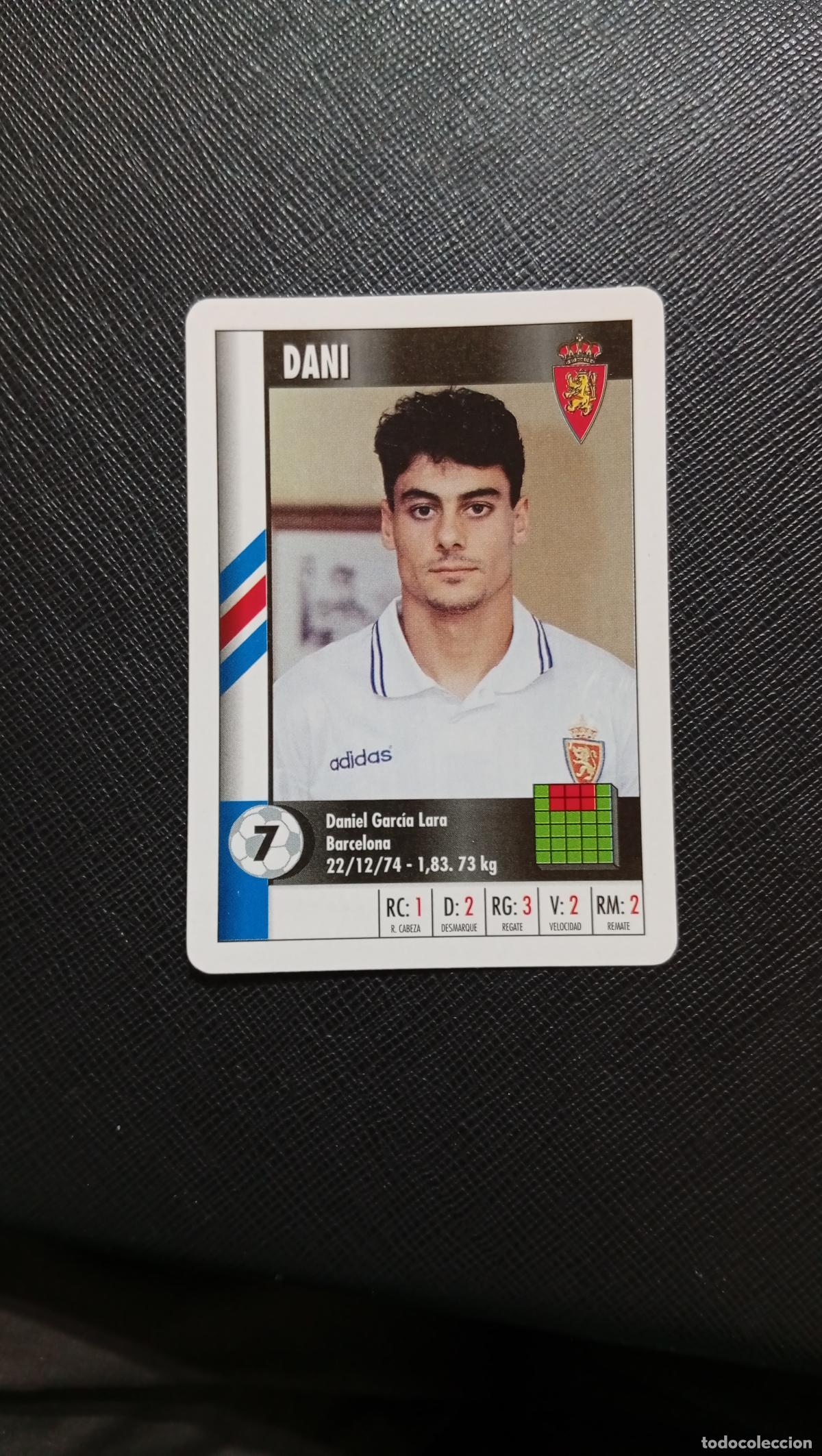 Cromos de F&uacute;tbol: 7 DANI ZARAGOZA MARCA SUPER GOL 1995 1996 NAIPE SUPERGOL 95 96 FUTBOL - A138 PG19 C