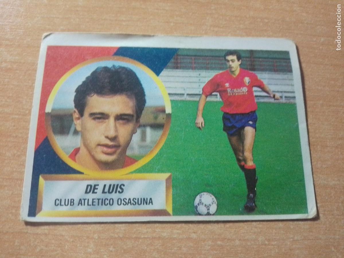 Fu&szlig;ball-Sticker: 5 DE LUIS DEL OSASUNA 88 89 EDICIONES ESTE 1988 1989 SIN PEGAR