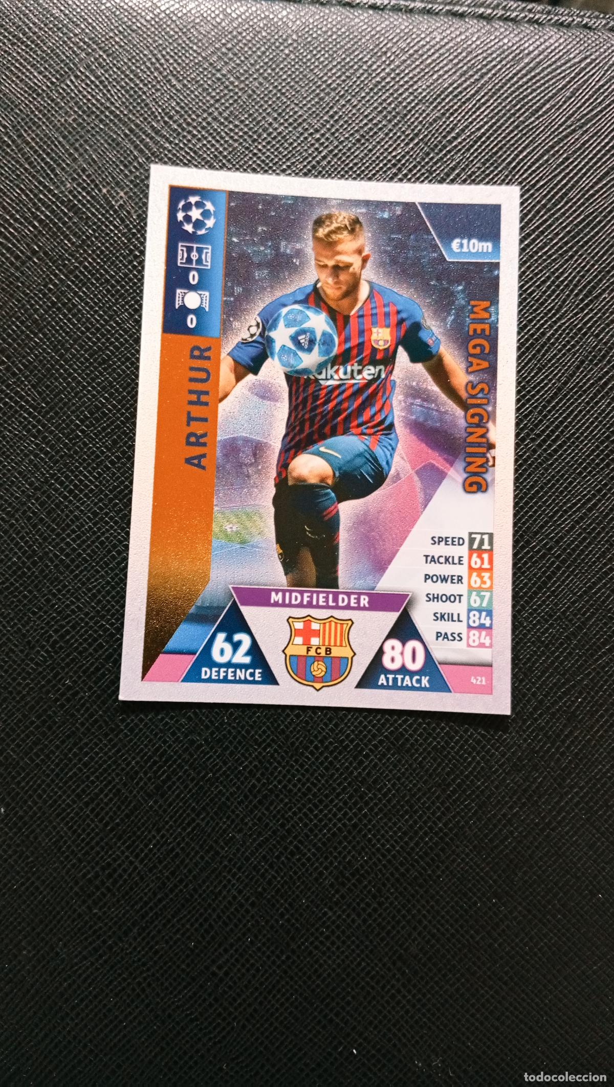 Cromos de F&uacute;tbol: 421 ARTHUR BARCELONA TOPPS MATCH ATTAX 2018 2109 FUTBOL CROMO 18 19 - A138 PG82