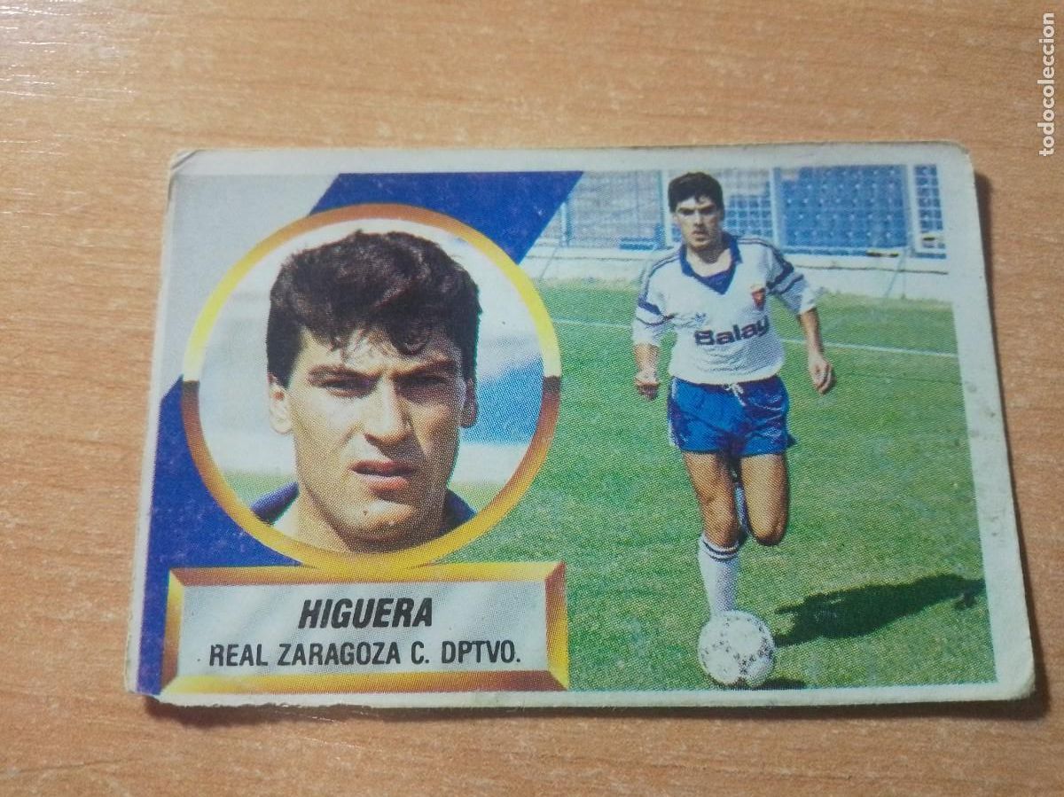 Football Stickers: 12 B HIGUERA DEL ZARAGOZA DIF&Iacute;CIL 88 89 EDICIONES ESTE 1988 1989 SIN PEGAR