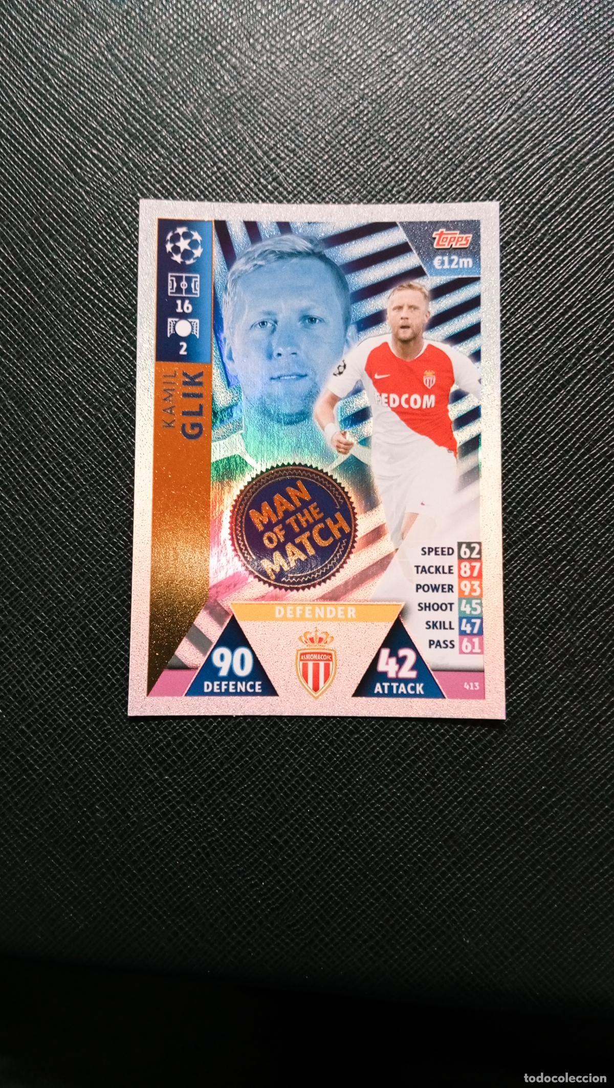 Football Stickers: 413 GLIK MONACO TOPPS MATCH ATTAX 2018 2109 FUTBOL CROMO 18 19 - A138 PG118 D