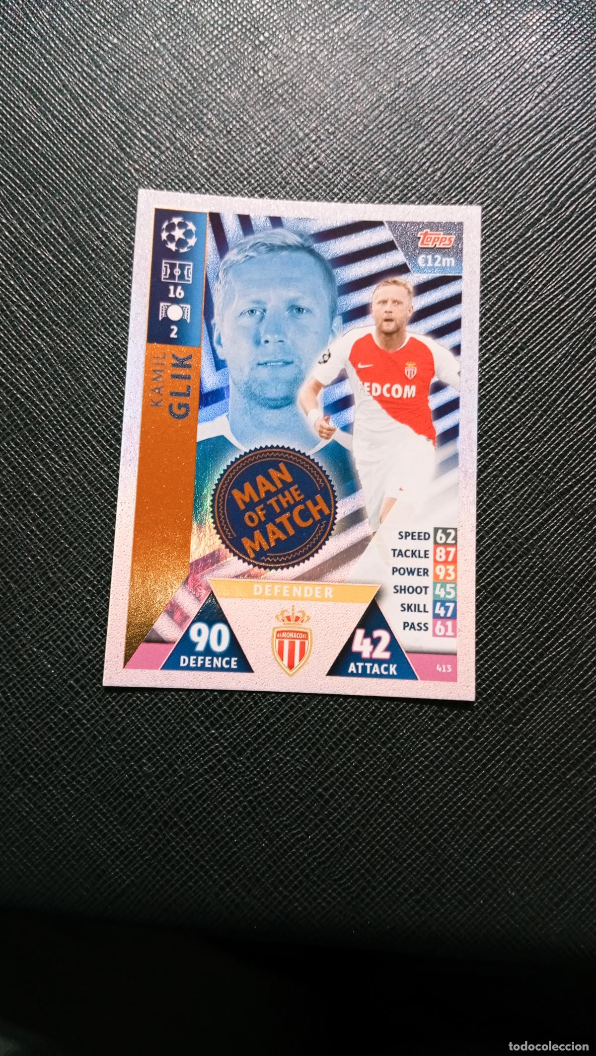 Football Stickers: 413 GLIK MONACO TOPPS MATCH ATTAX 2018 2109 FUTBOL CROMO 18 19 - A138 PG118 E