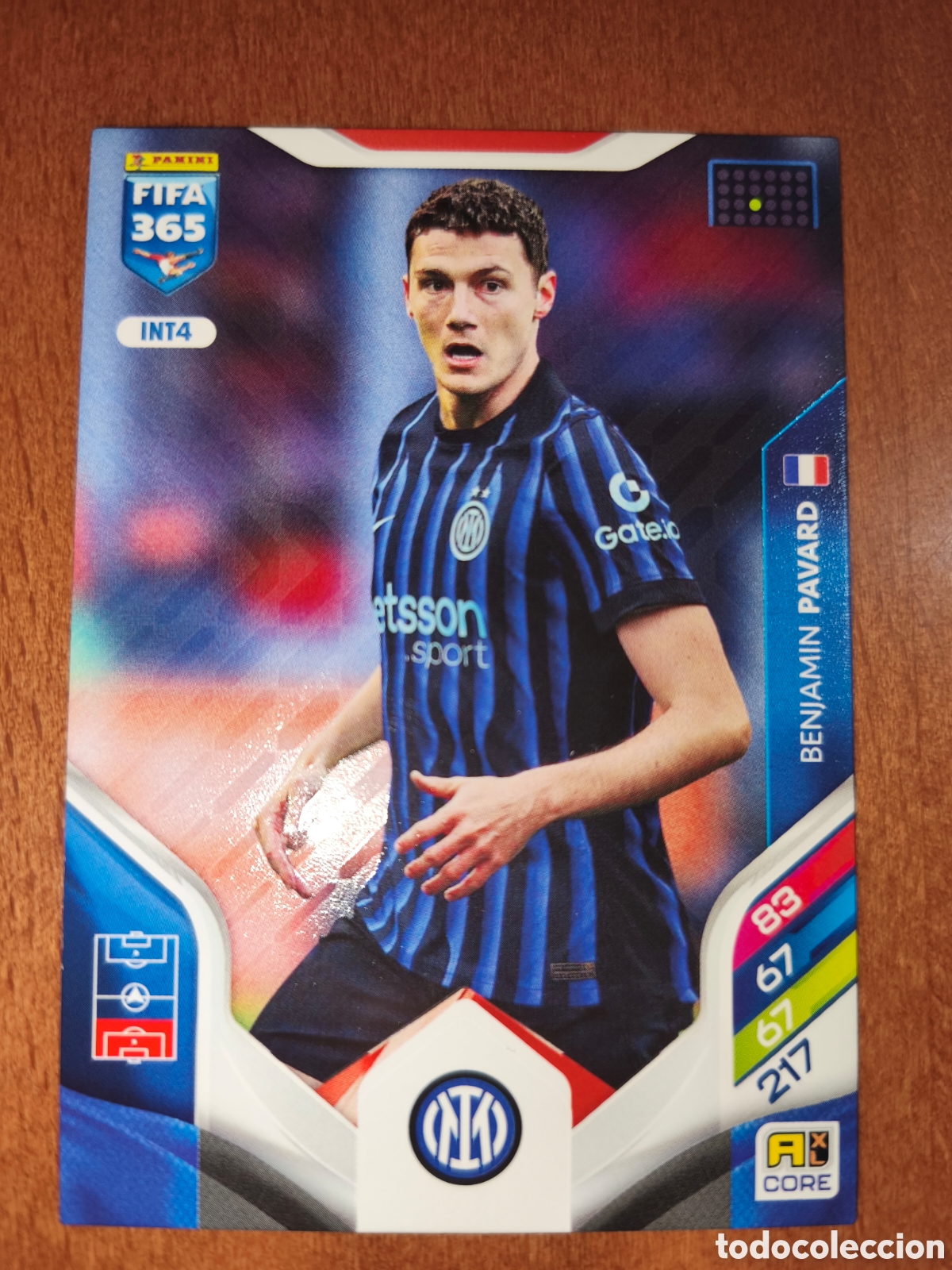 Cromos de F&uacute;tbol: Benjamin Pavard INT4 Adrenalyn XL Fifa 365 2026 Inter De Mil&aacute;n