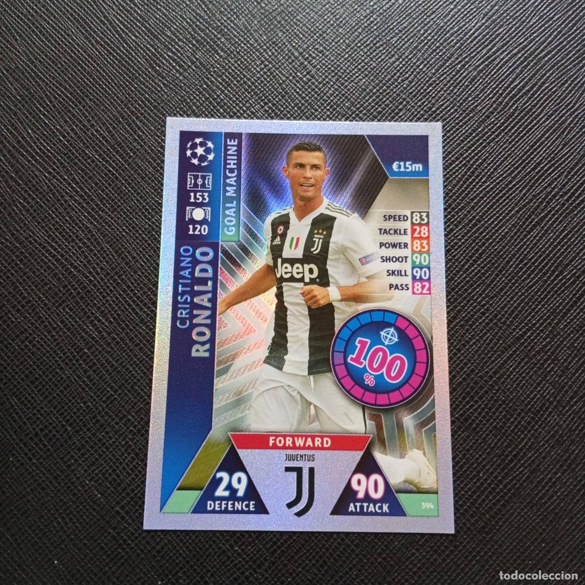 Cromos de F&uacute;tbol: 394 CRISTIANO RONALDO JUVENTUS TOPPS MATCH ATTAX 2018 2109 FUTBOL CROMO 18 19 - A138 PG127