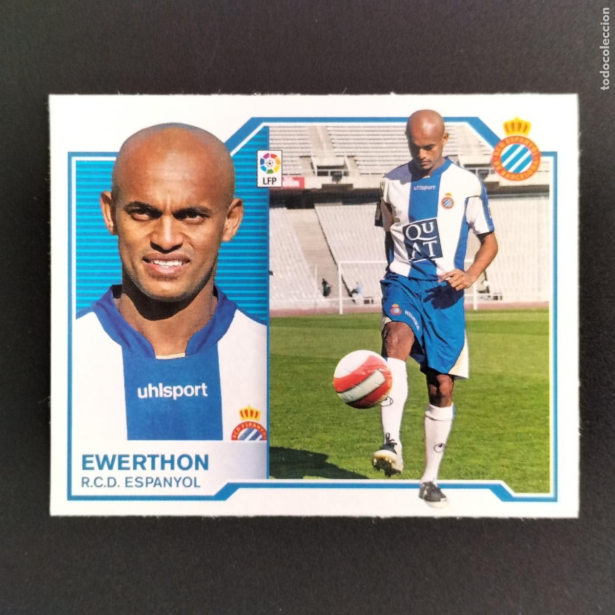 Cromos de F&uacute;tbol: FICHAJE O COLOCA EWERTHON ESPANYOL ESPA&Ntilde;OL AMPLIACION ESTE CROMOS LIGA 2007 2008 07 08