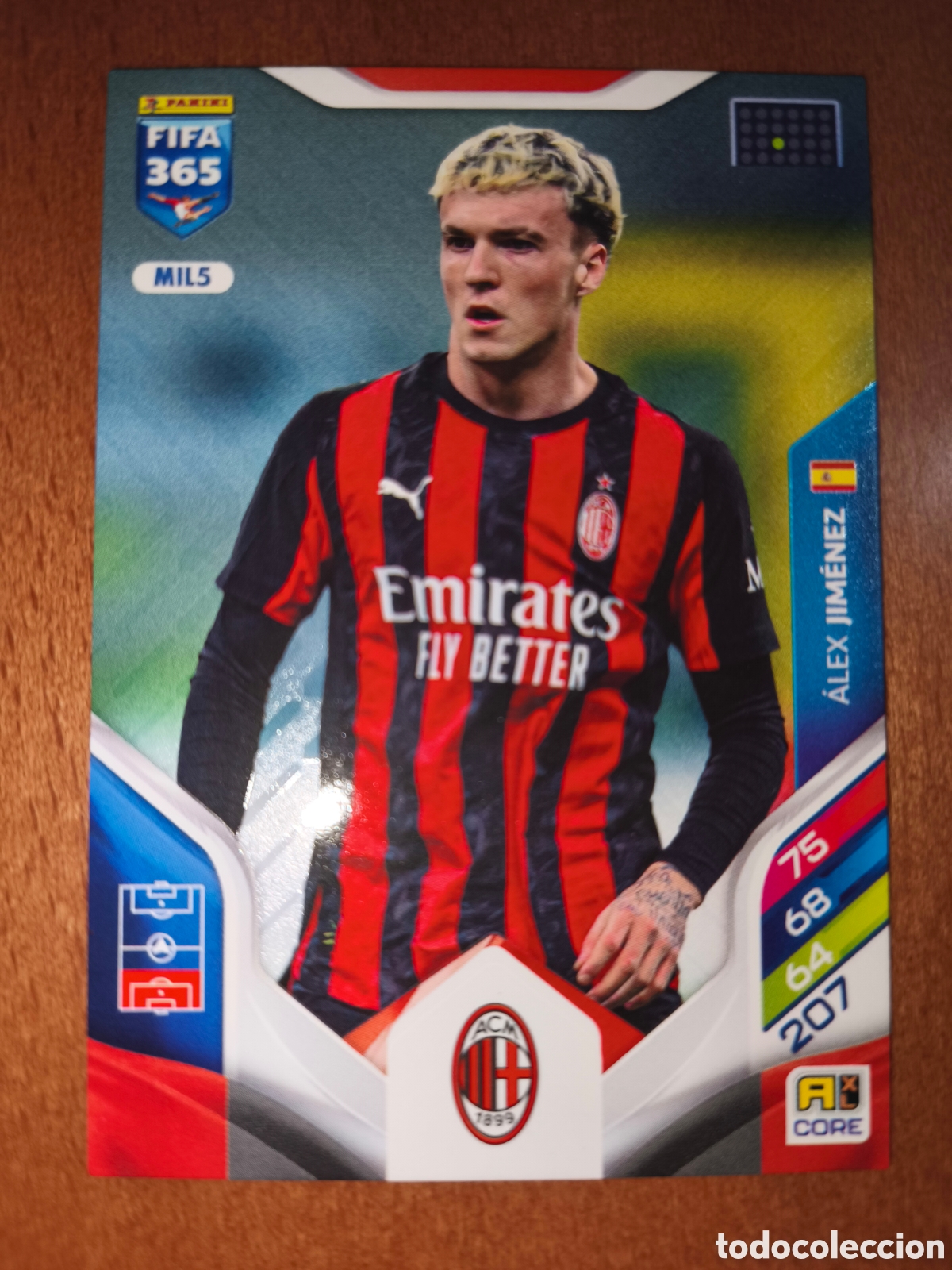 Figurine di Calcio: &Aacute;lex Jim&eacute;nez MIL5 Adrenalyn XL Fifa 365 2026 Mil&aacute;n