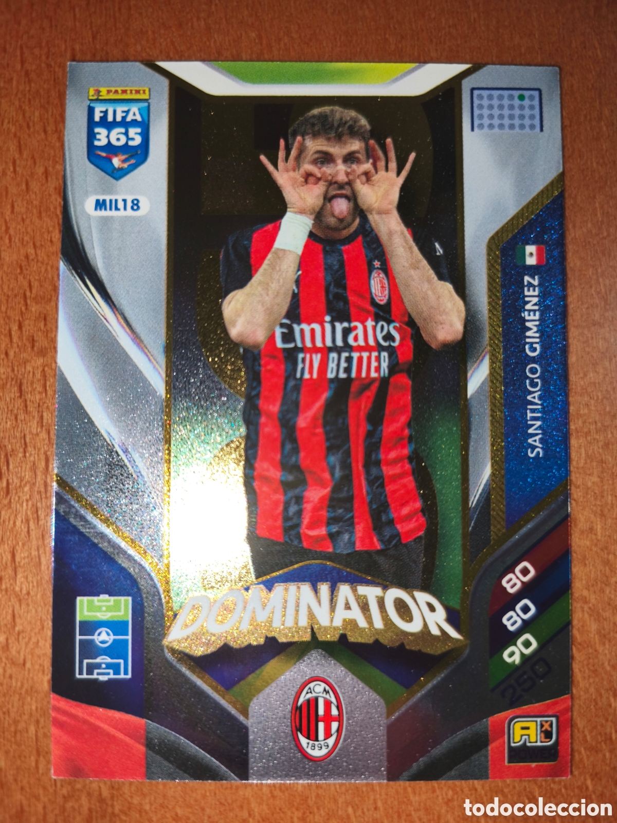 Cromos de F&uacute;tbol: Santiago Gim&eacute;nez MIL18 DOMINATOR Adrenalyn XL Fifa 365 2026 Mil&aacute;n