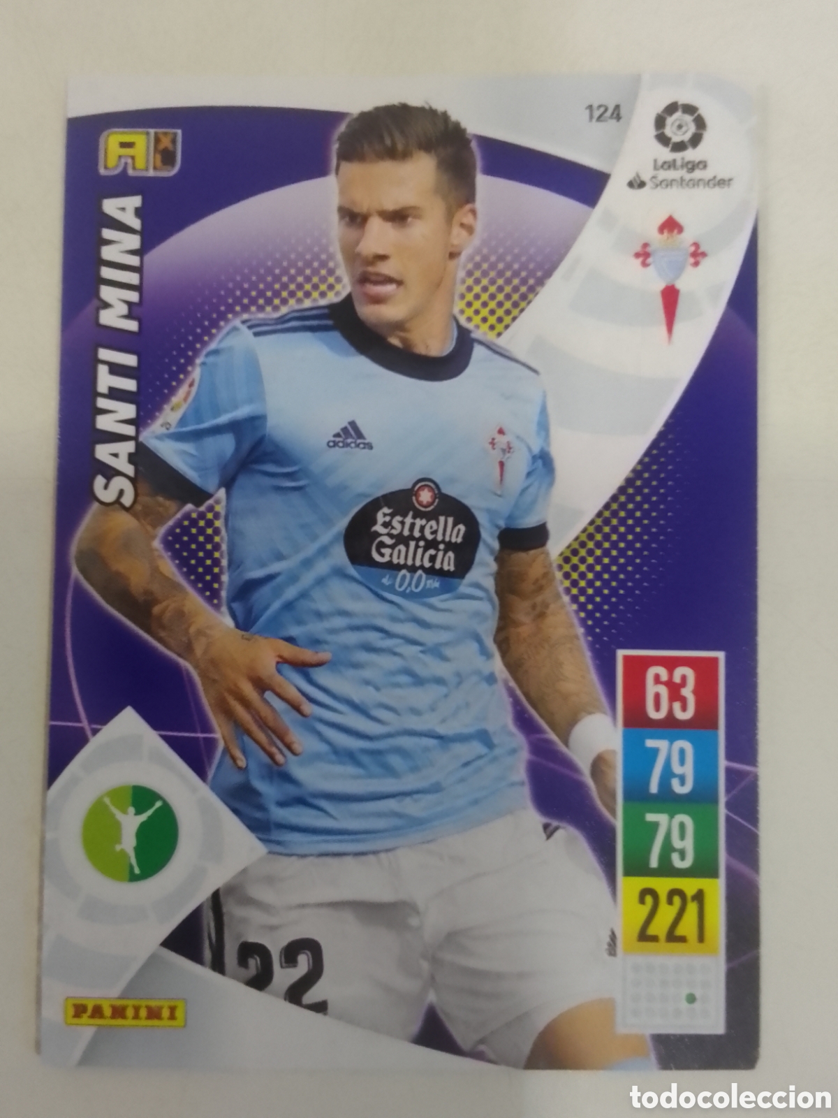 Cromos de F&uacute;tbol: Adrenalyn XL 2021-22 n&deg; 124 Santi Mina &bull; Celta.