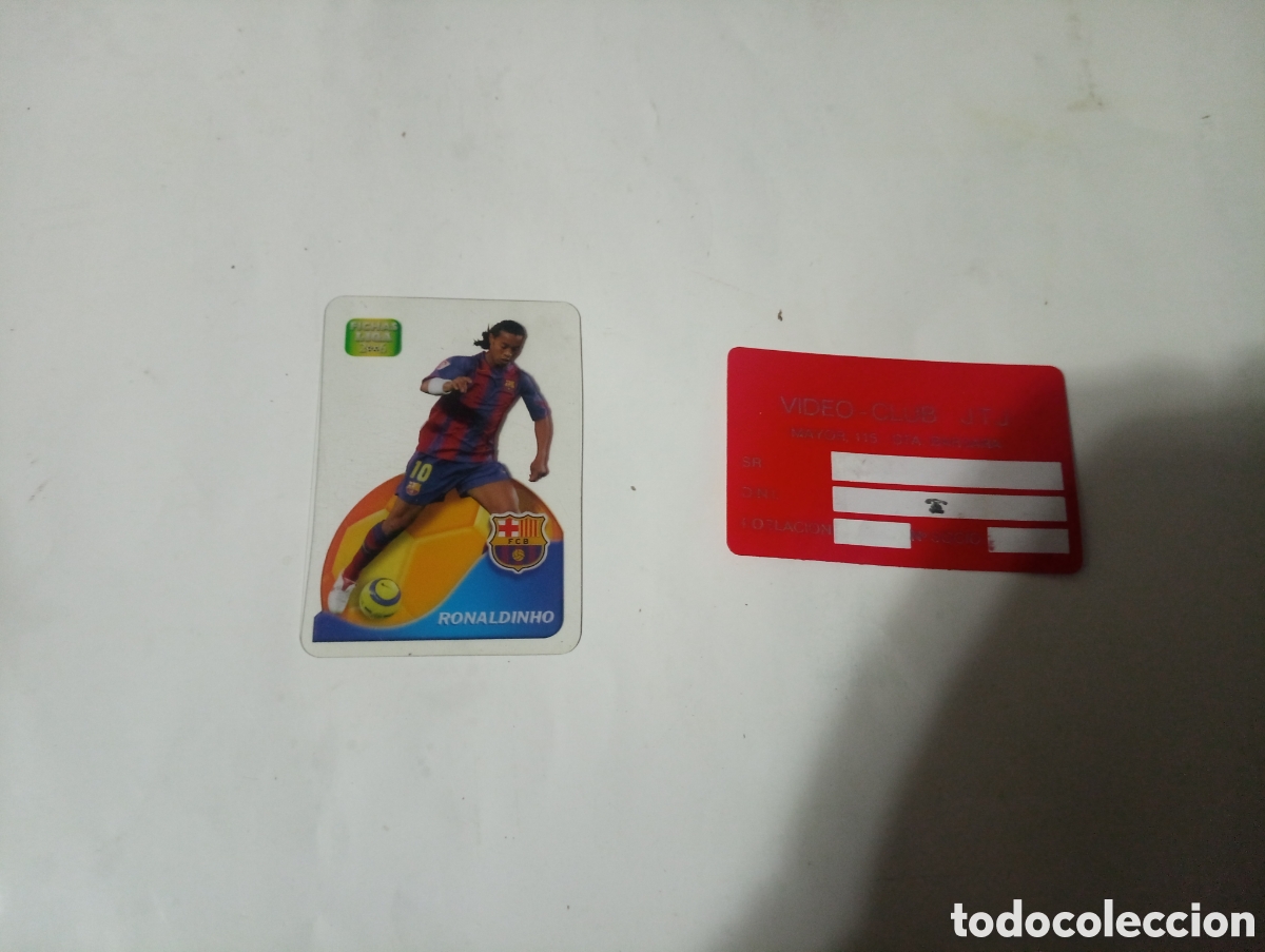 Cromos de F&uacute;tbol: CROMOS DANET 2006 RONALDINHO F. C. BARCELONA