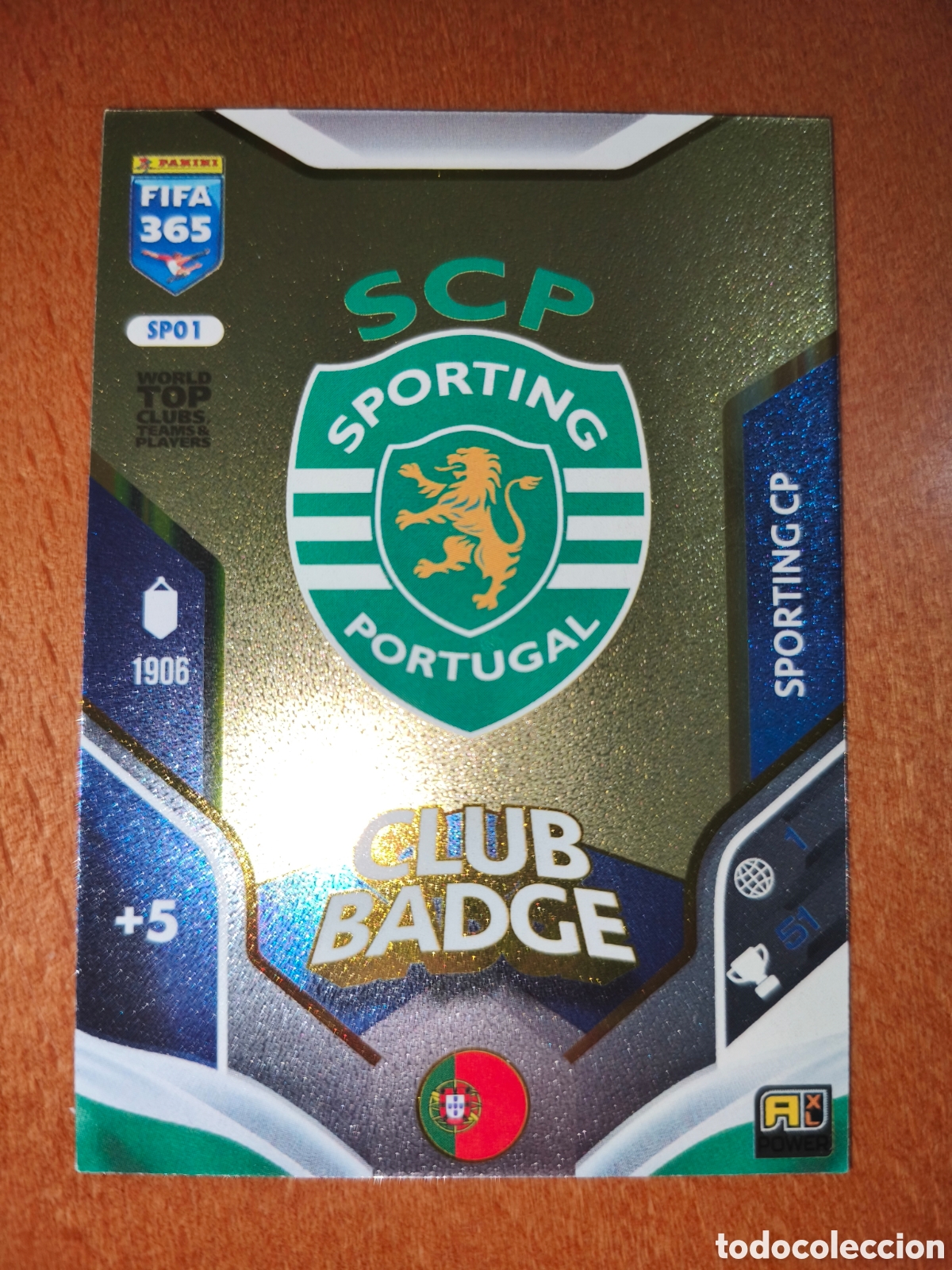 Cromos de F&uacute;tbol: Escudo Sporting Portugal SPO1 Adrenalyn XL Fifa 365 2026