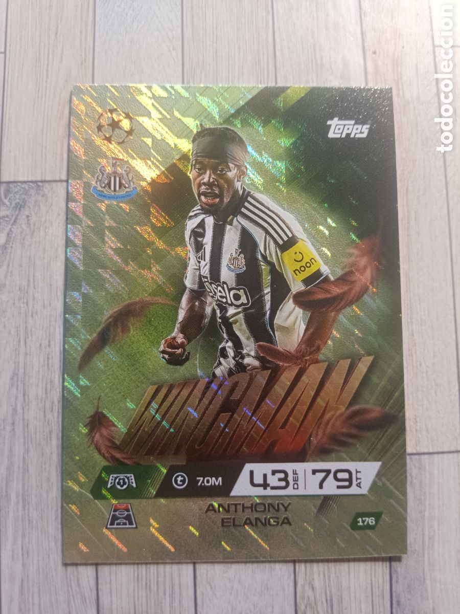 Cromos de F&uacute;tbol: 176 ELANGA NEWCASTLE WINGMAN MATCH ATTAX EXTRA CHAMPIONS 2025 2026 TOPPS 25 26
