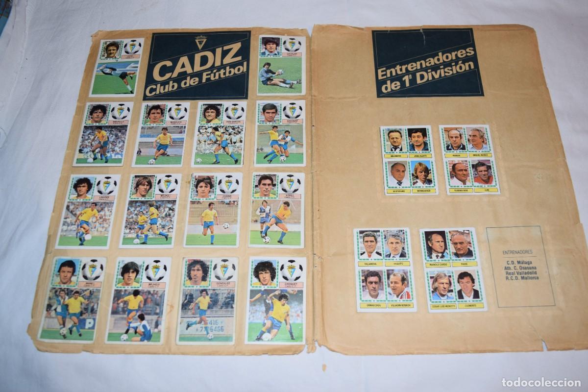 Cromos de Futebol: Doble hoja 37 cromos, BILBAO, C&Aacute;DIZ, ENTRENADORES y &Uacute;lt. FICHAJES * ESTE * LIGA 1983/1984 - 83 / 84