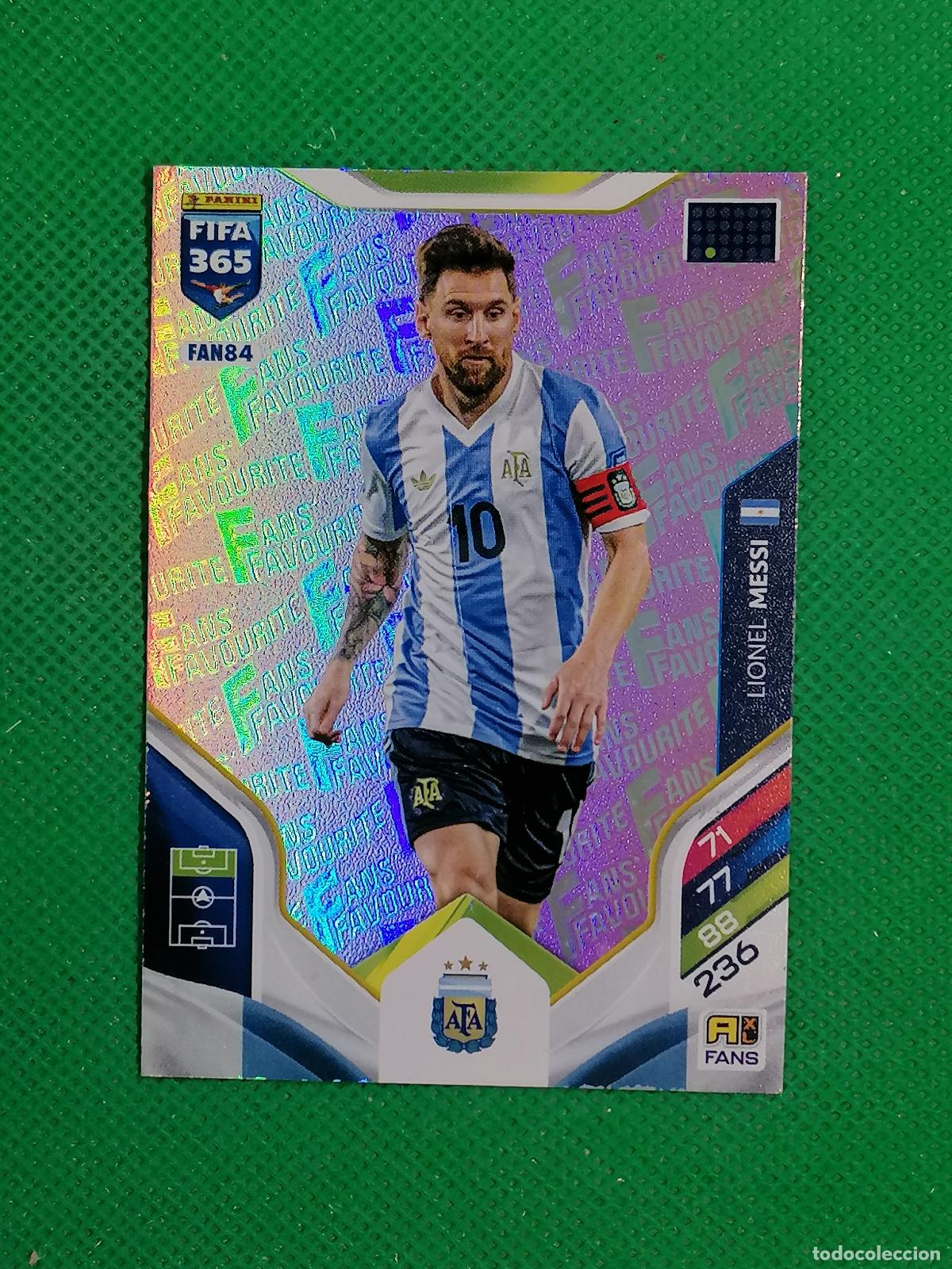 Cromos de F&uacute;tbol: FAN84 LIONEL MESSI ARGENTINA FANS FAVOURITE ROSA PINK ⚽ PANINI ADRENALYN FIFA 365 2025 2026 25 26 ⚽