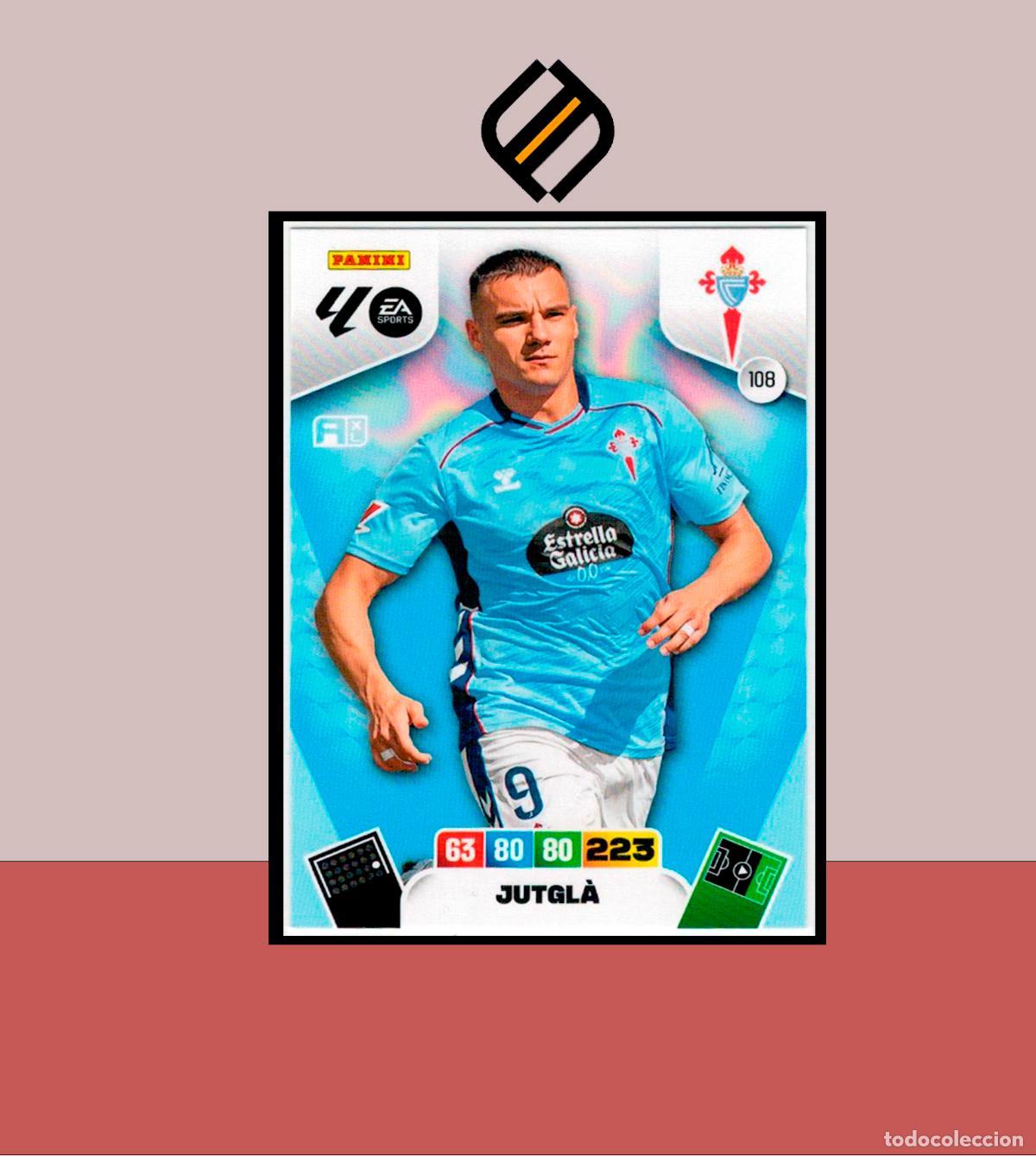 Cromos de F&uacute;tbol: ADRENALYN XL 2025 2026 PANINI N&ordm; 108 JUTGL&Aacute; CELTA VIGO CARD ALBUM COLECCI&Oacute;N LIGA