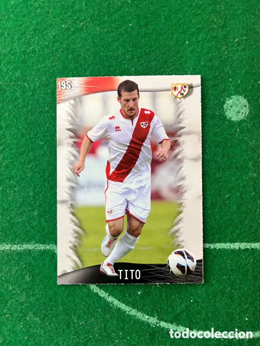 Cromos de F&uacute;tbol: 195 TITO RAYO VALLECANO LAS FICHAS DE LA LIGA 2013 2014 MUNDICROMO