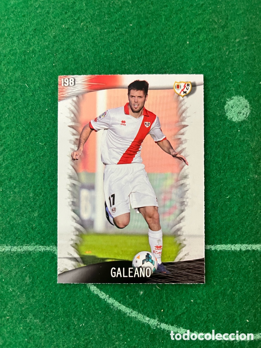Cromos de F&uacute;tbol: 198 GALEANO RAYO VALLECANO LAS FICHAS DE LA LIGA 2013 2014 MUNDICROMO