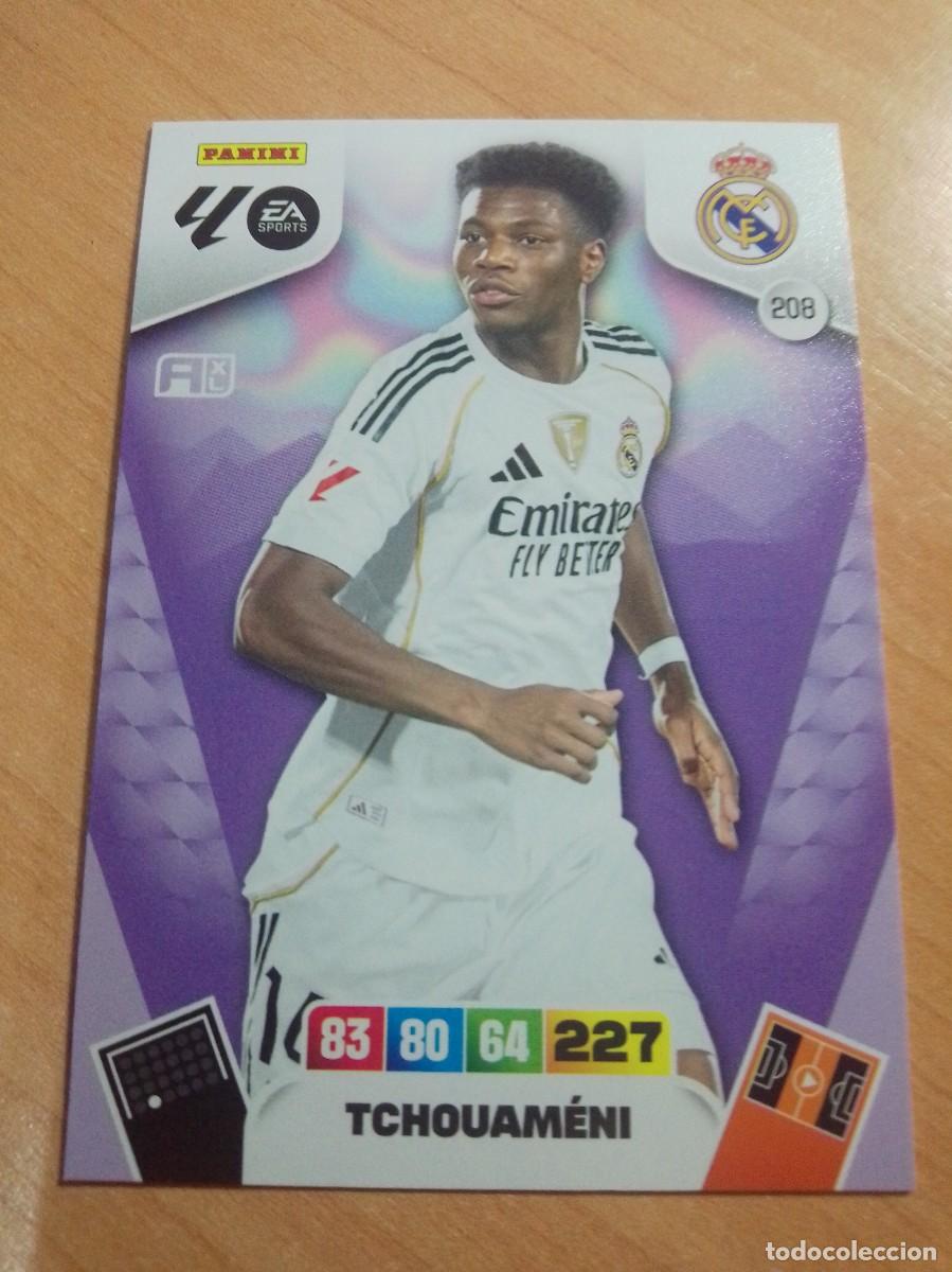 Cromos de F&uacute;tbol: 208 TCHOUAMENI DEL REAL MADRID 25 26 ADRENALYN XL 2025 2026