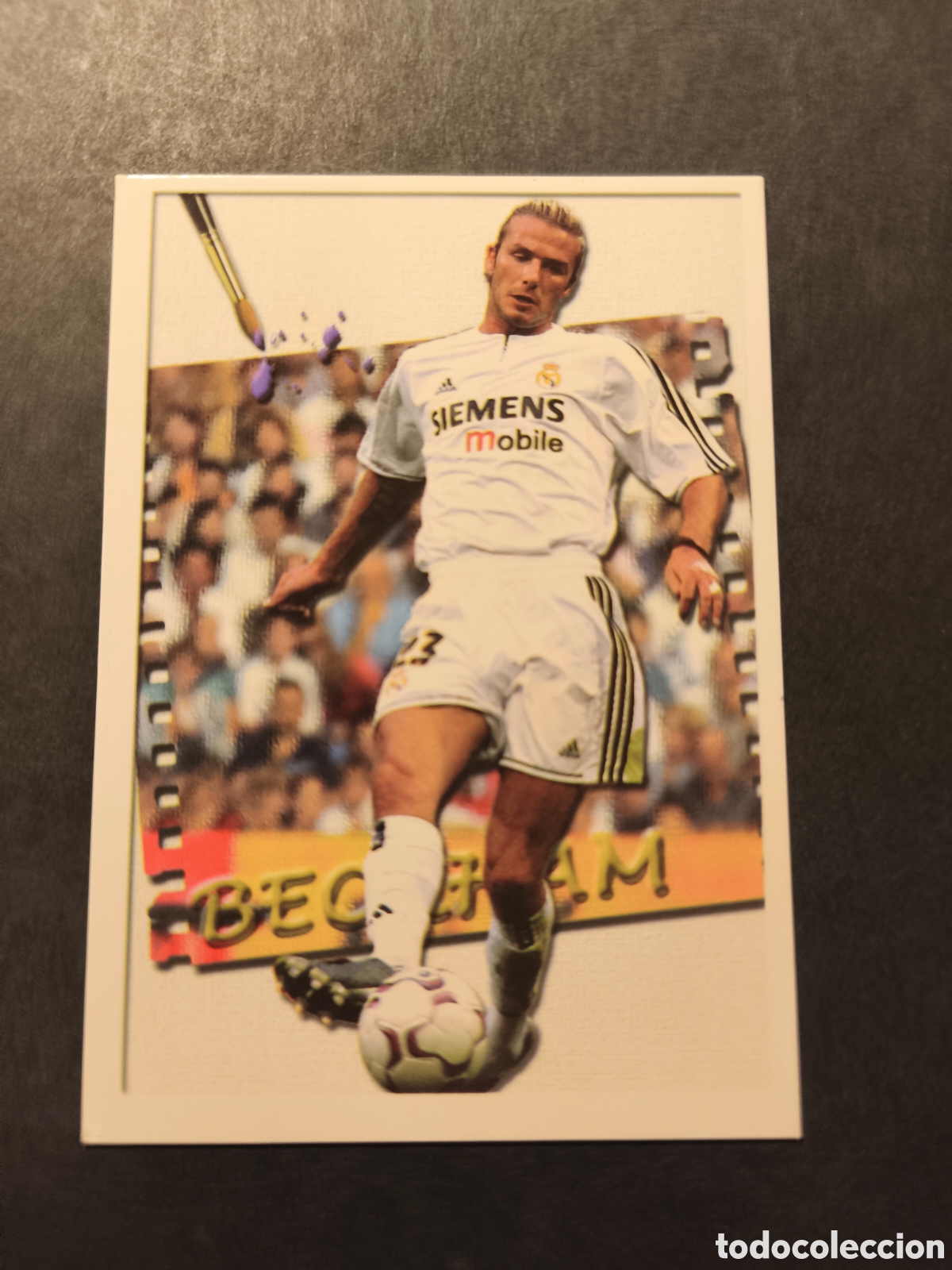 Cromos de F&uacute;tbol: 683 DAVID BECKHAM WELCOME REAL MADRID FICHAS LIGA MUNDICROMO 2004