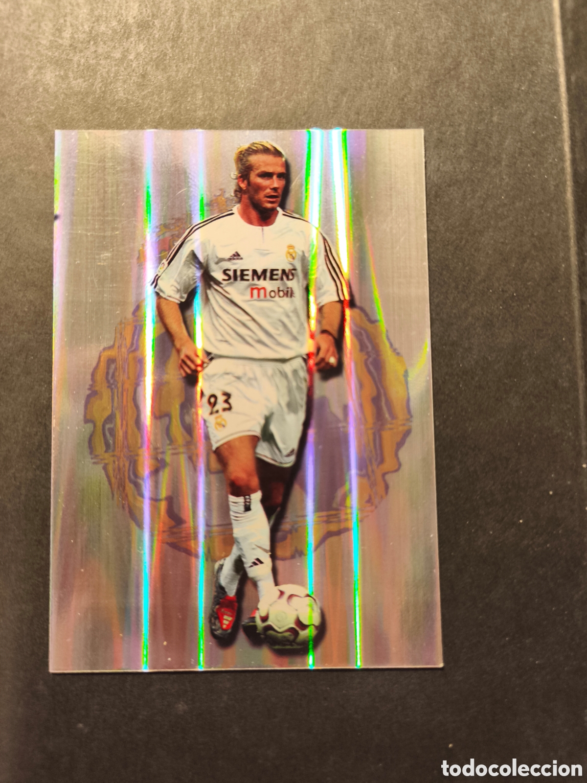 Cromos de F&uacute;tbol: 588 DAVID BECKHAM WELCOME REAL MADRID FICHAS LIGA MUNDICROMO 2004