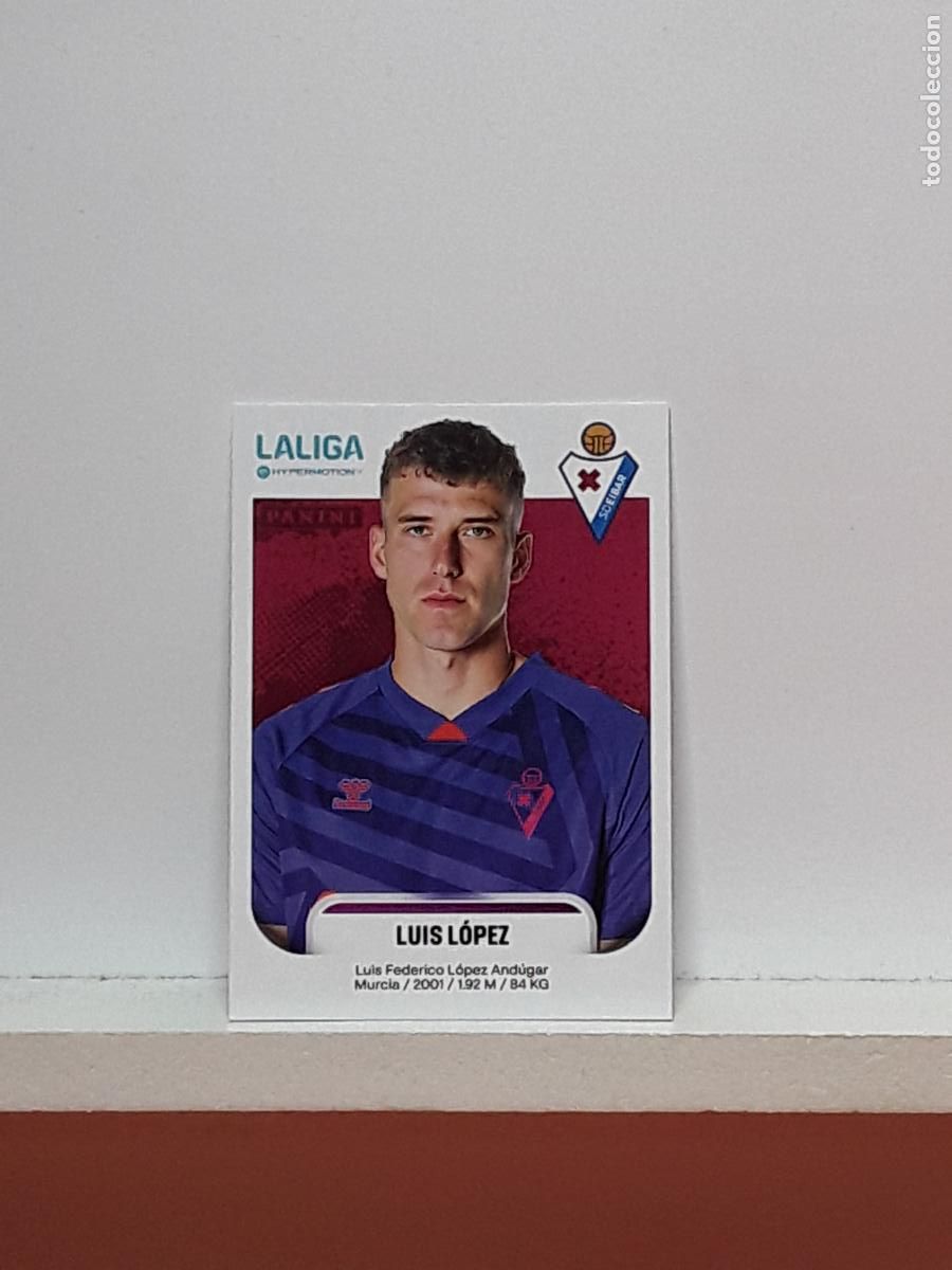 Cromos de F&uacute;tbol: LALIGA HYPERMOTION 2025 2026 25 26 ALBUM PANINI LIGA N 195 EIBAR LUIS LOPEZ FEDERICO