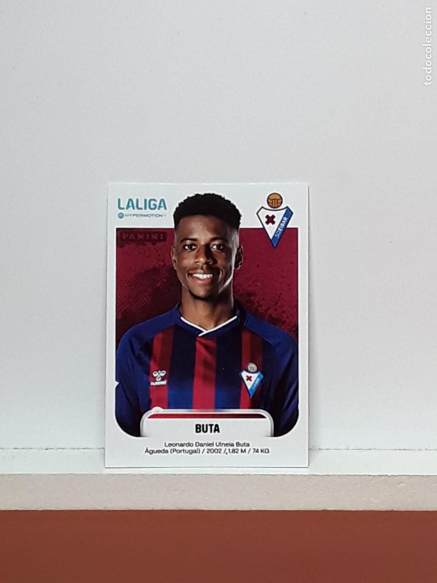 Cromos de F&uacute;tbol: LALIGA HYPERMOTION 2025 2026 25 26 ALBUM PANINI LIGA N 200B 200 B EIBAR BUTA LEONARDO