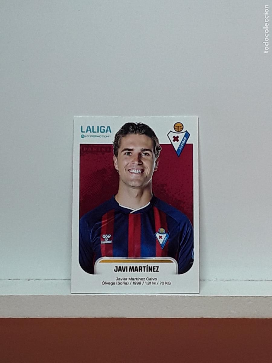 Cromos de F&uacute;tbol: LALIGA HYPERMOTION 2025 2026 25 26 ALBUM PANINI LIGA N 203 EIBAR JAVI MARTINEZ CALVO