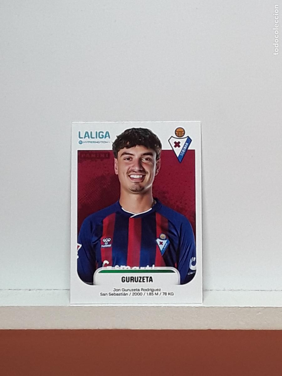 Cromos de F&uacute;tbol: LALIGA HYPERMOTION 2025 2026 25 26 ALBUM PANINI LIGA N 207 EIBAR GURUZETA JON RODRIGUEZ